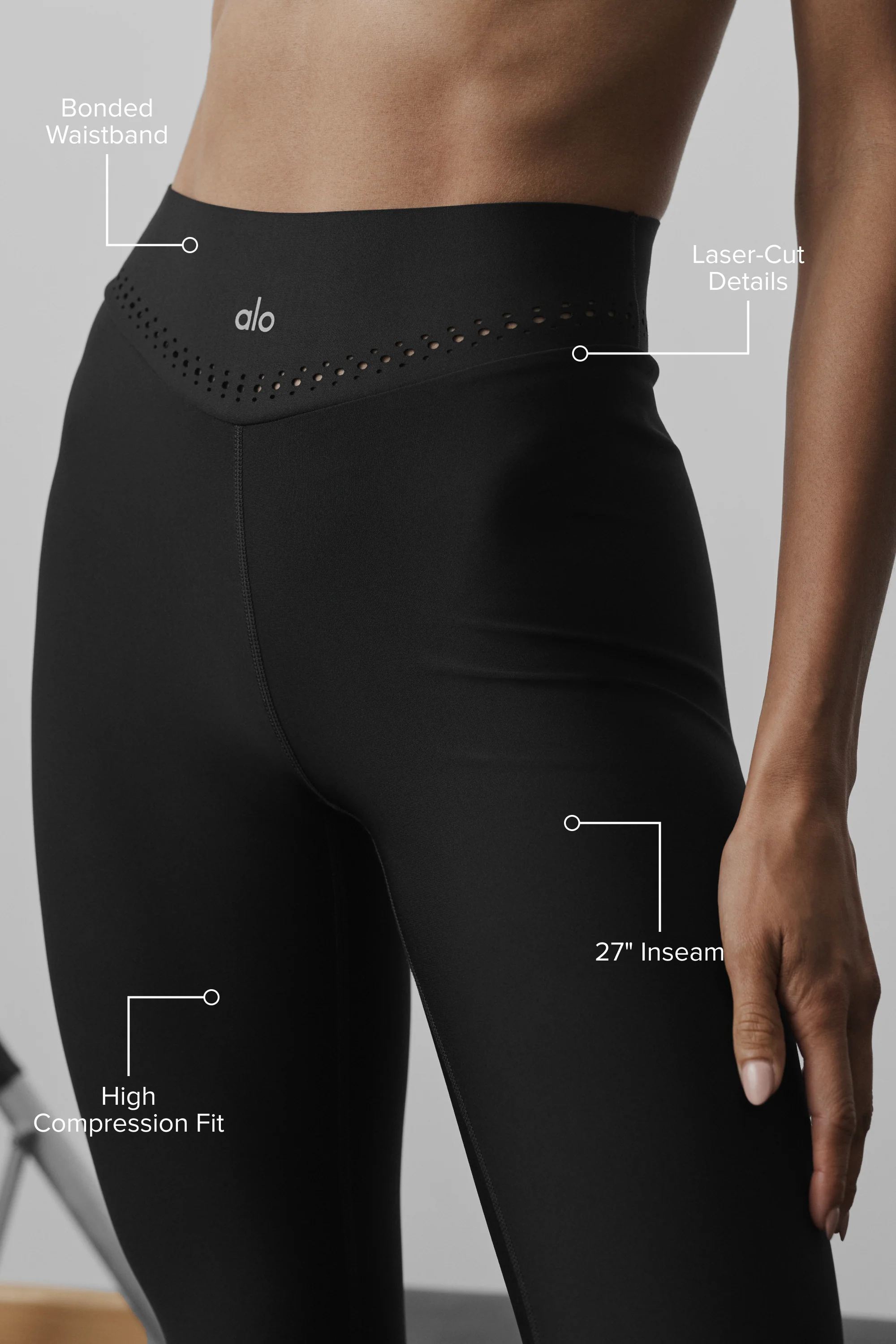 Airlift High-Waist Superstar Legging in Black