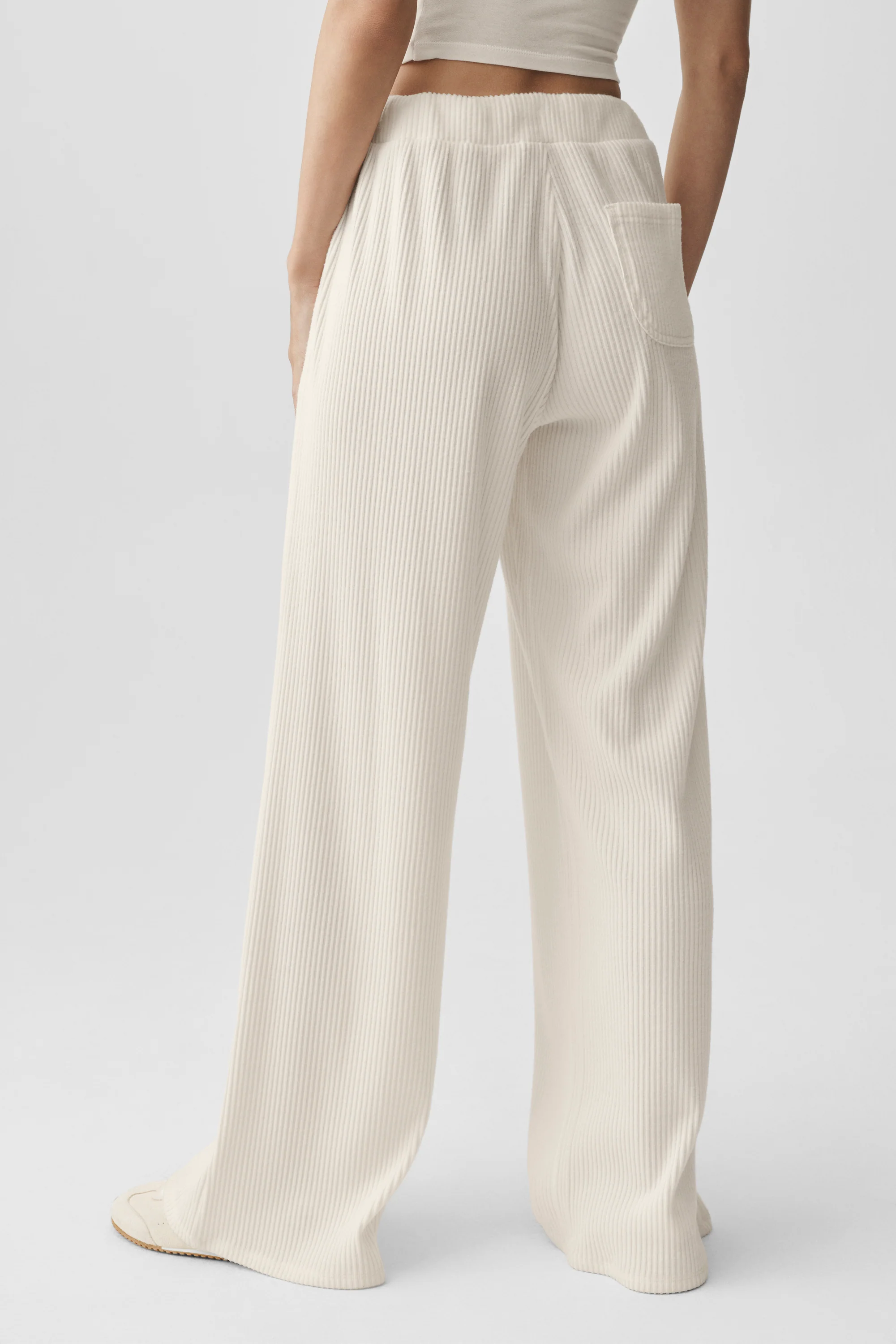 Pantalon large Muse en ivoire