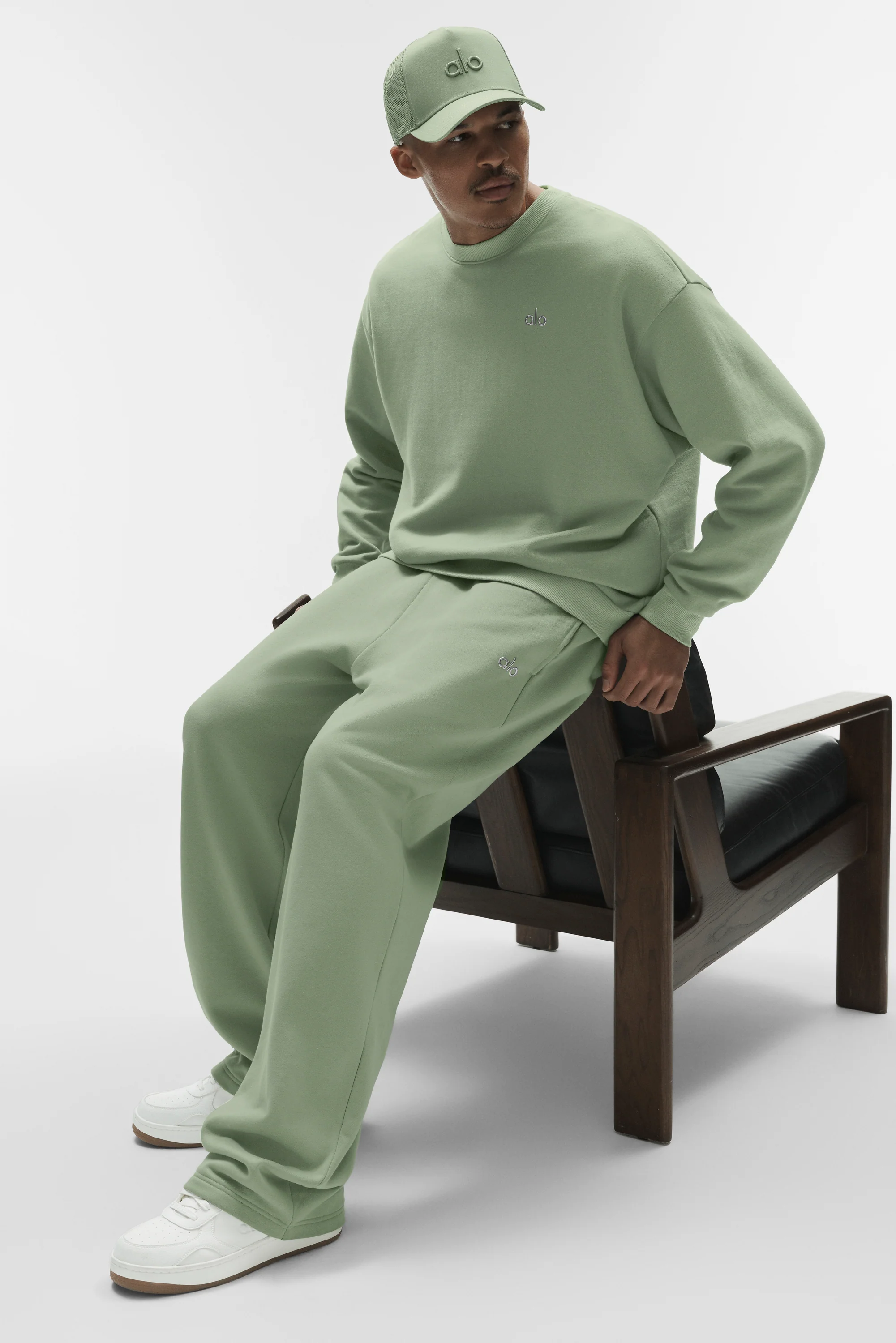 Pull col rond Accolade - Dune Grass pour homme