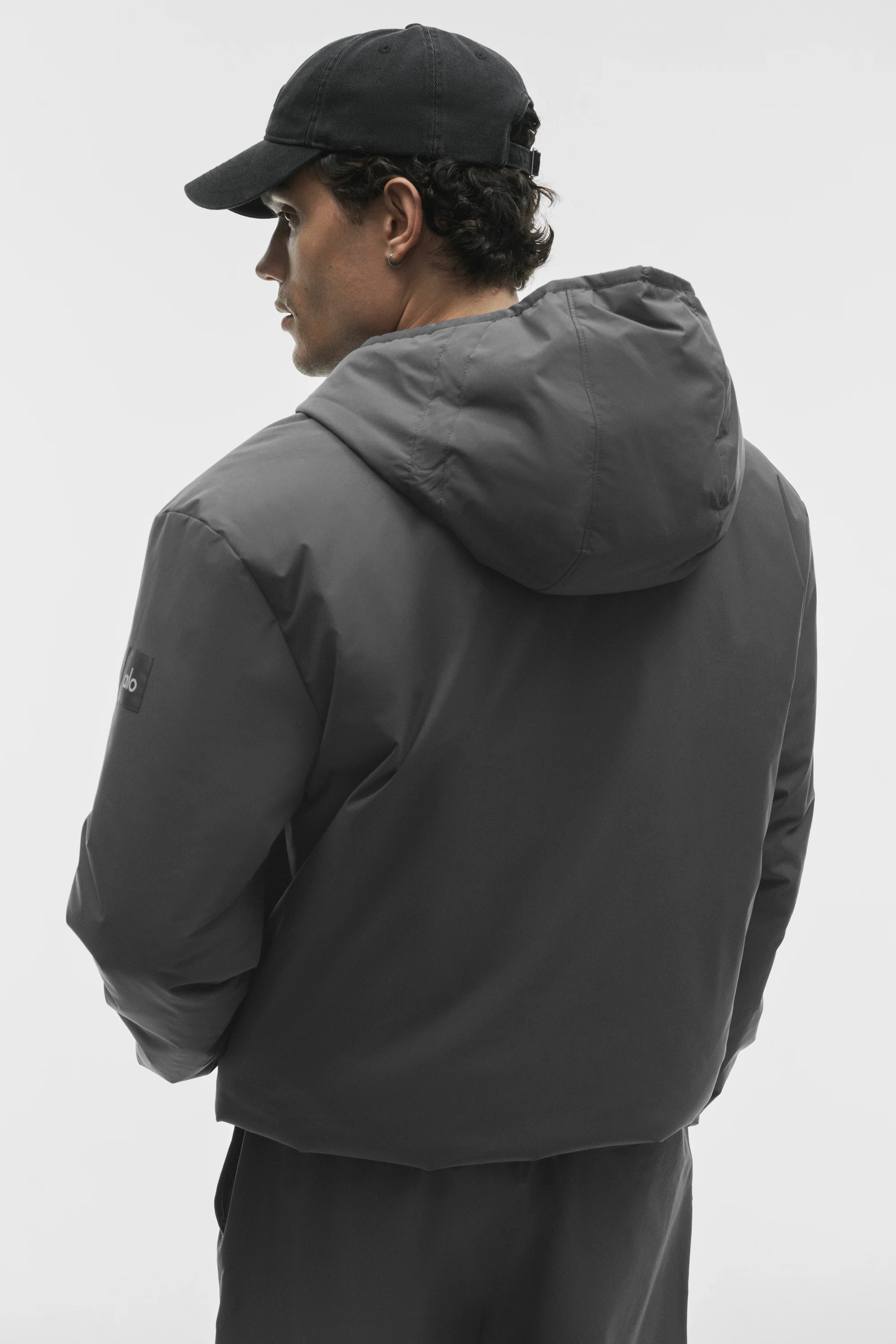 Elemental Full-Zip Jacket Anthracite Midweight Puffer for Men