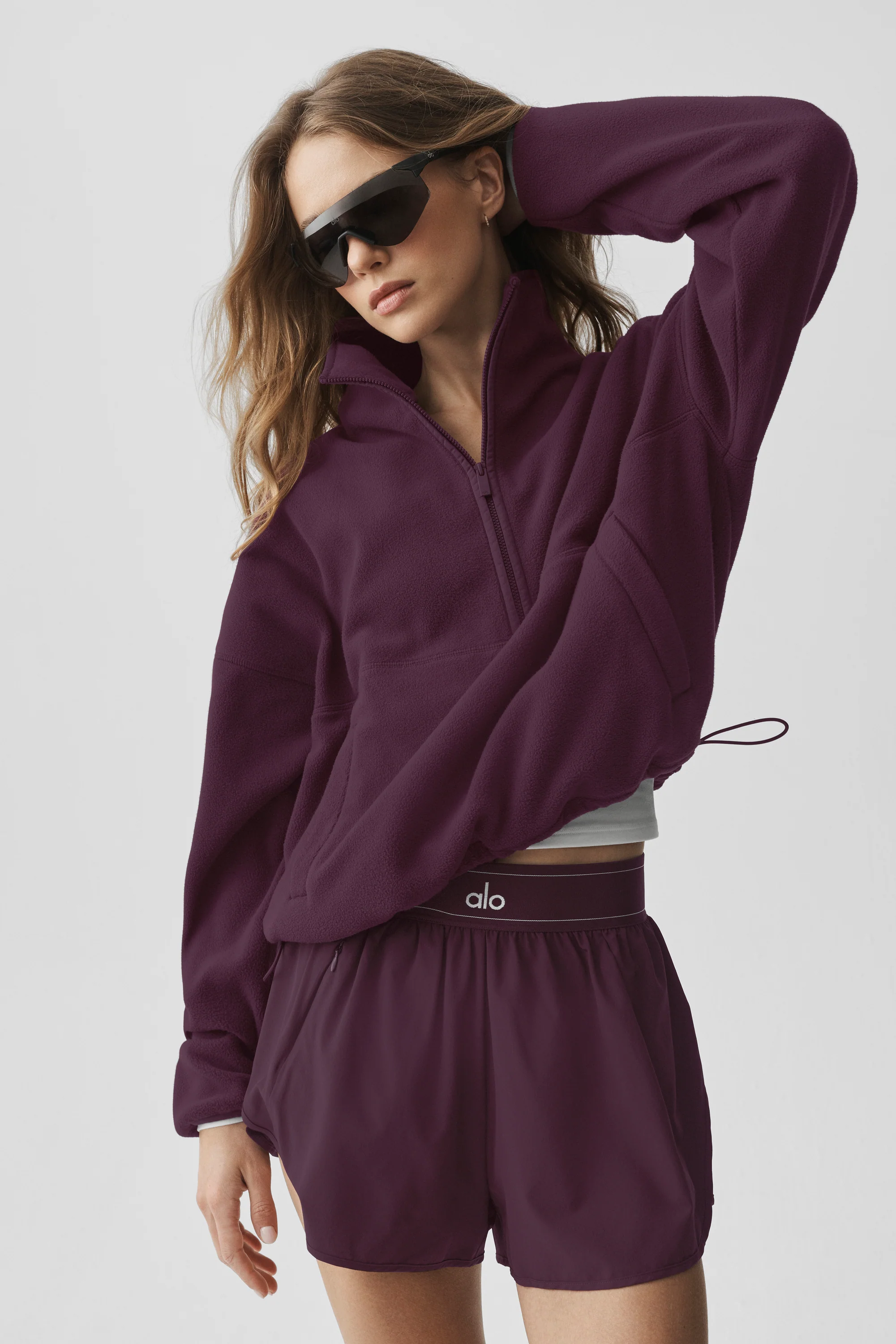 Polar Fleece Retreat Cover Up Rich Bordeaux