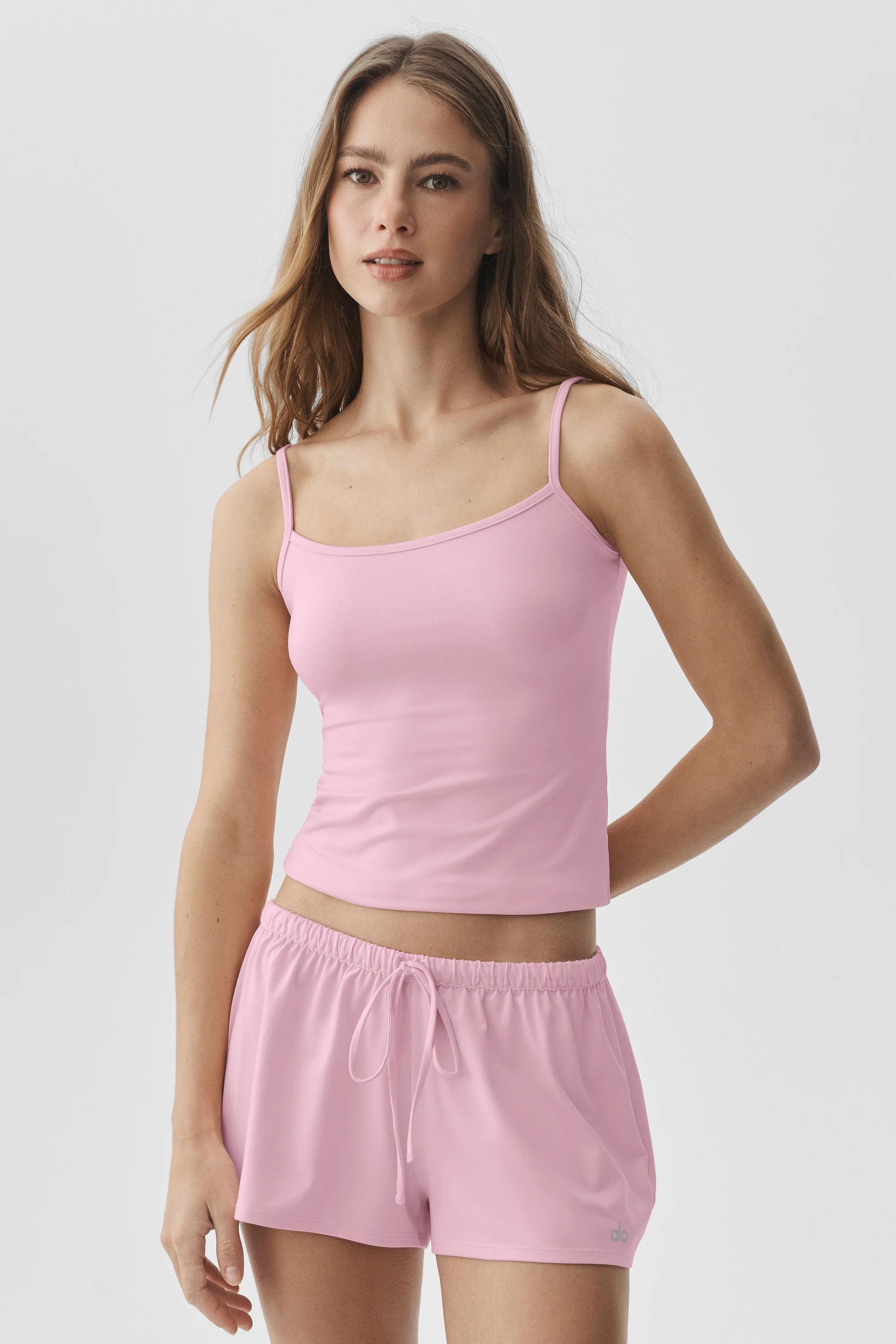 Alosoft Finesse Cami Tank in Pink Marshmallow
