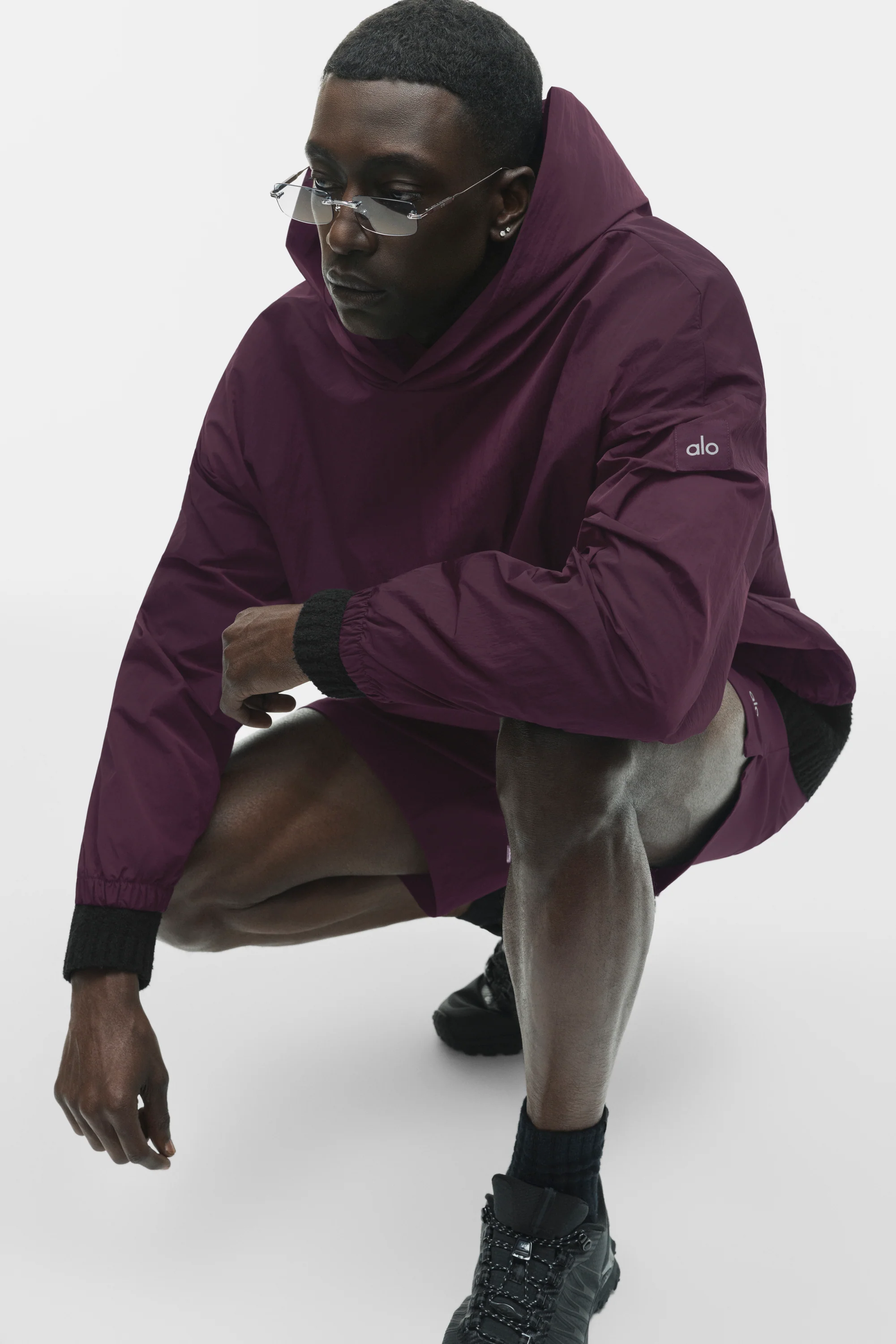 Pullover com Capuz Axis - Bordô Intenso