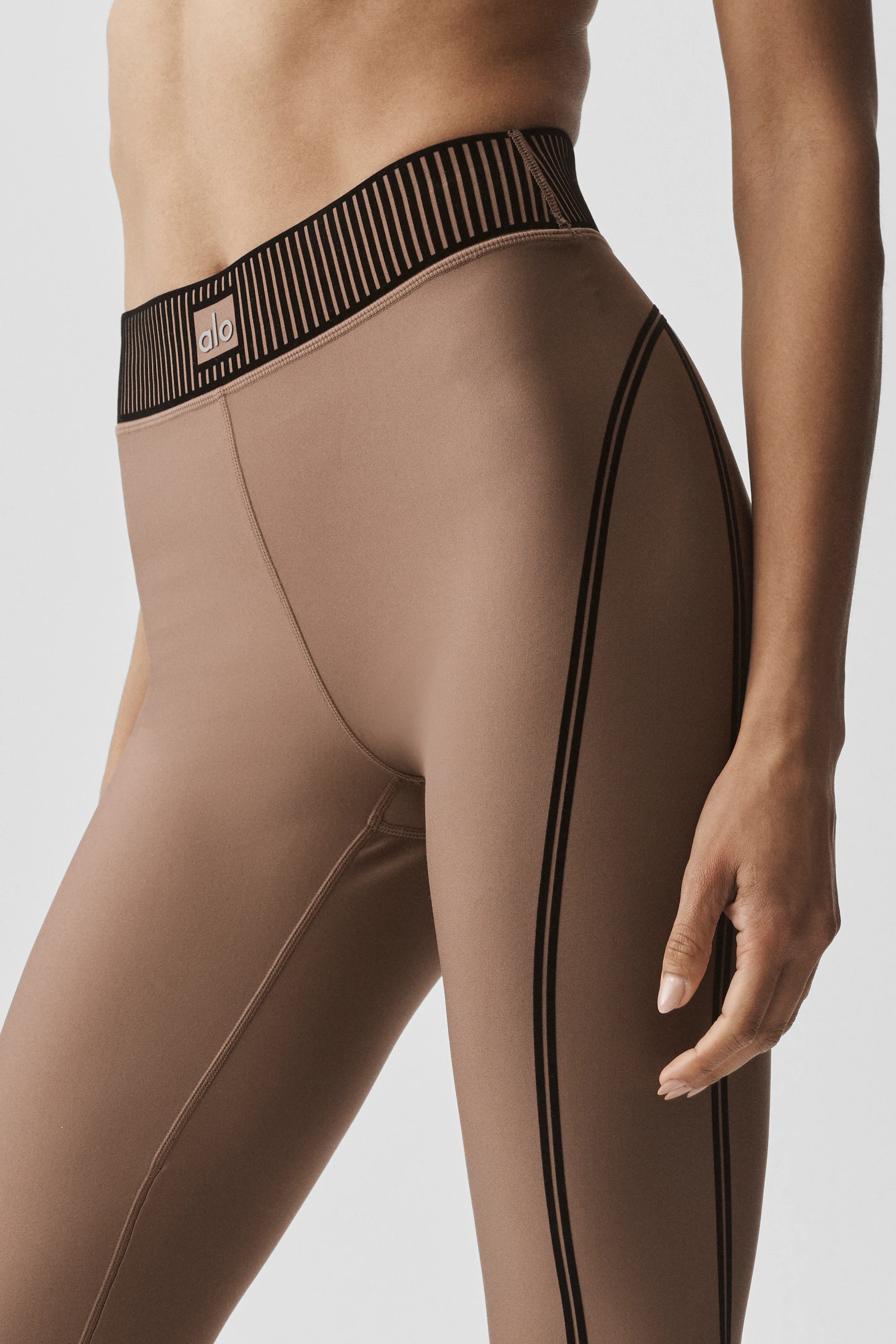 Airlift high-waist 7/8 Line Up legging Java Brown