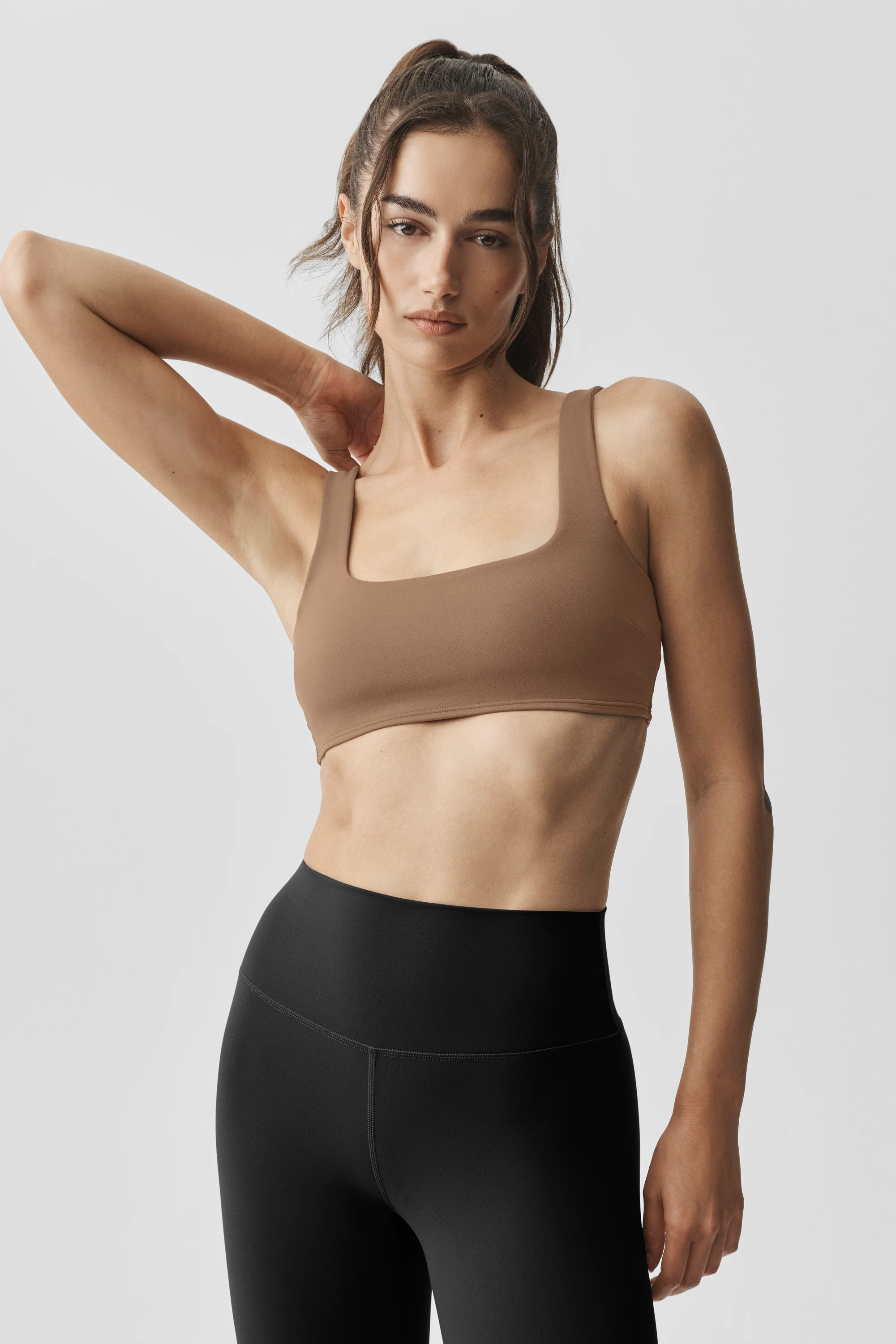 ALO Softsculpt Precision Bra in Java Brown
