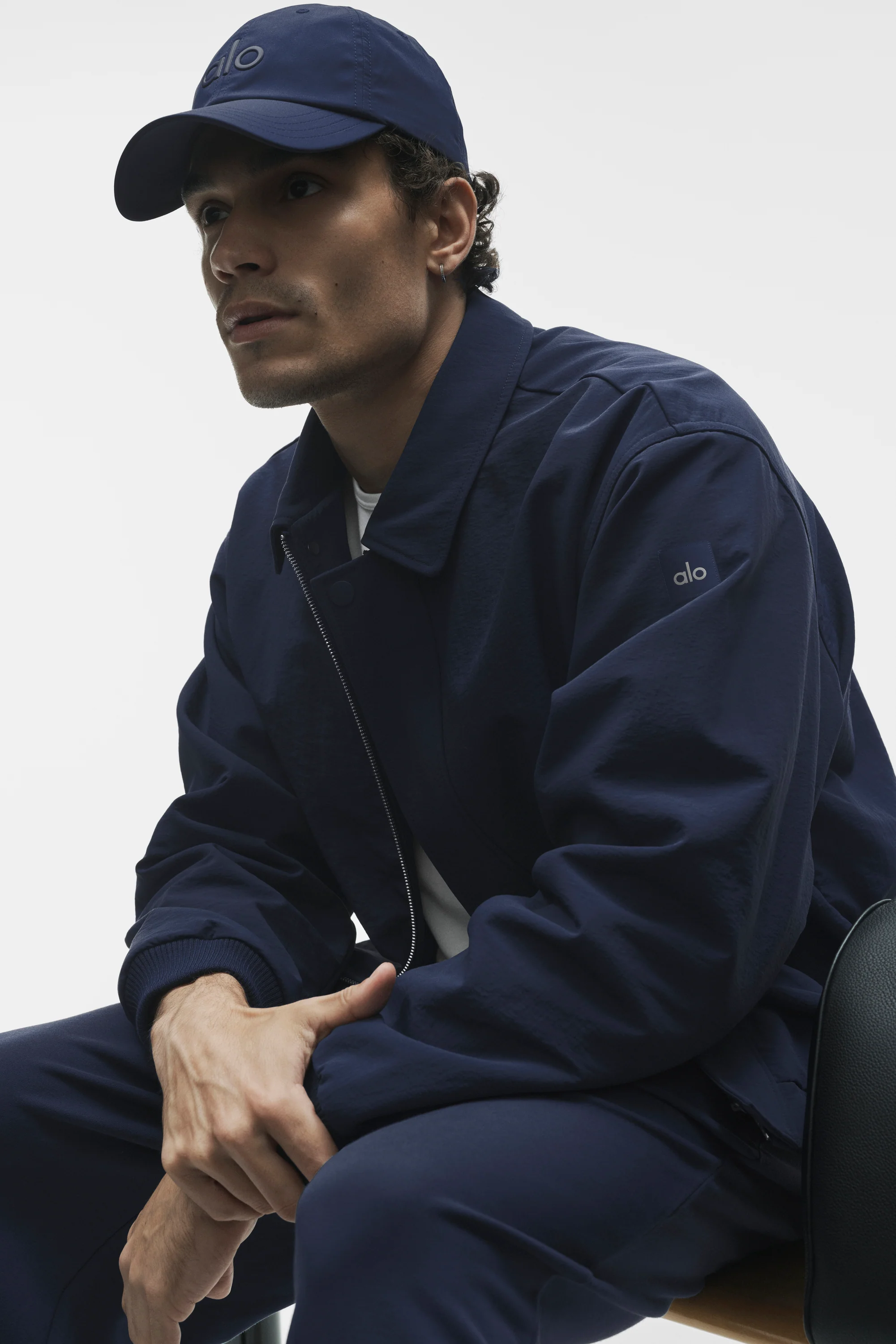 Duality Bomber Jacket in Navy with Cotton Lining