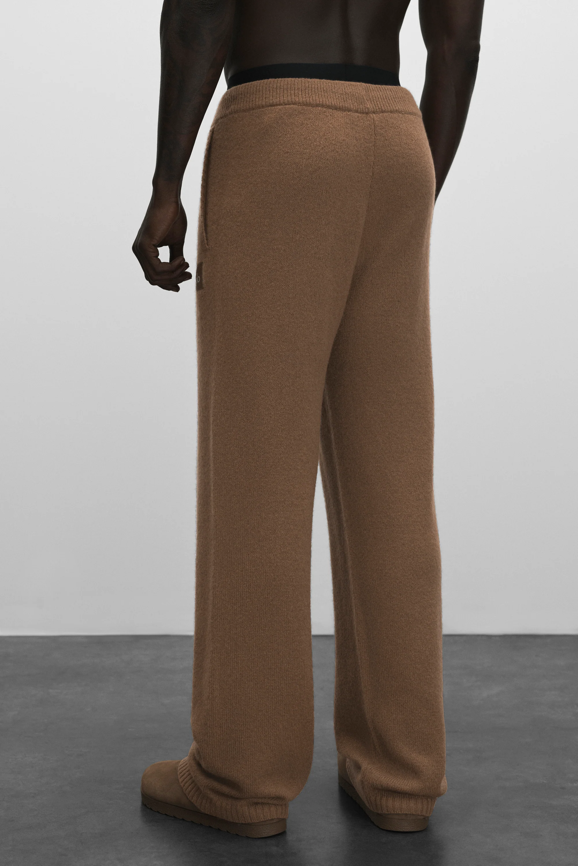 Wool Cashmere New Class Sweatpant in Java Brown for Men