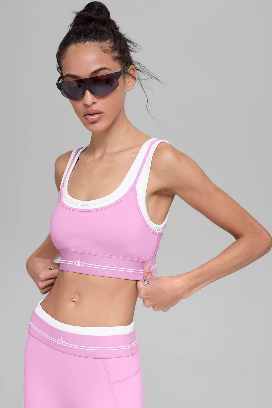 Airbrush Better Together Bra in Candy Heart Pink and White