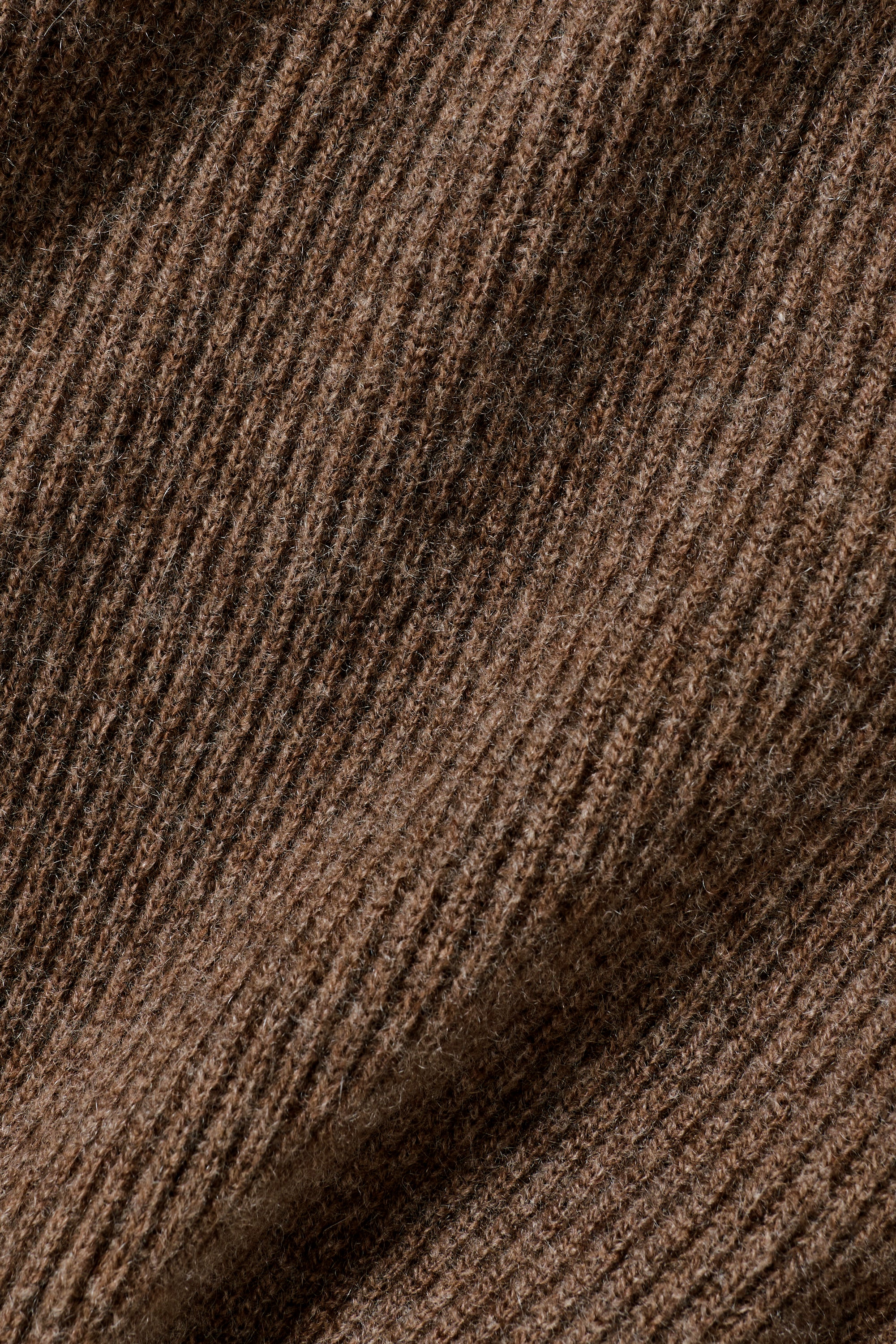 Calça Harmony Cintura Baixa em Cashmere Wool (Regular) em Marrom Java Mesclado