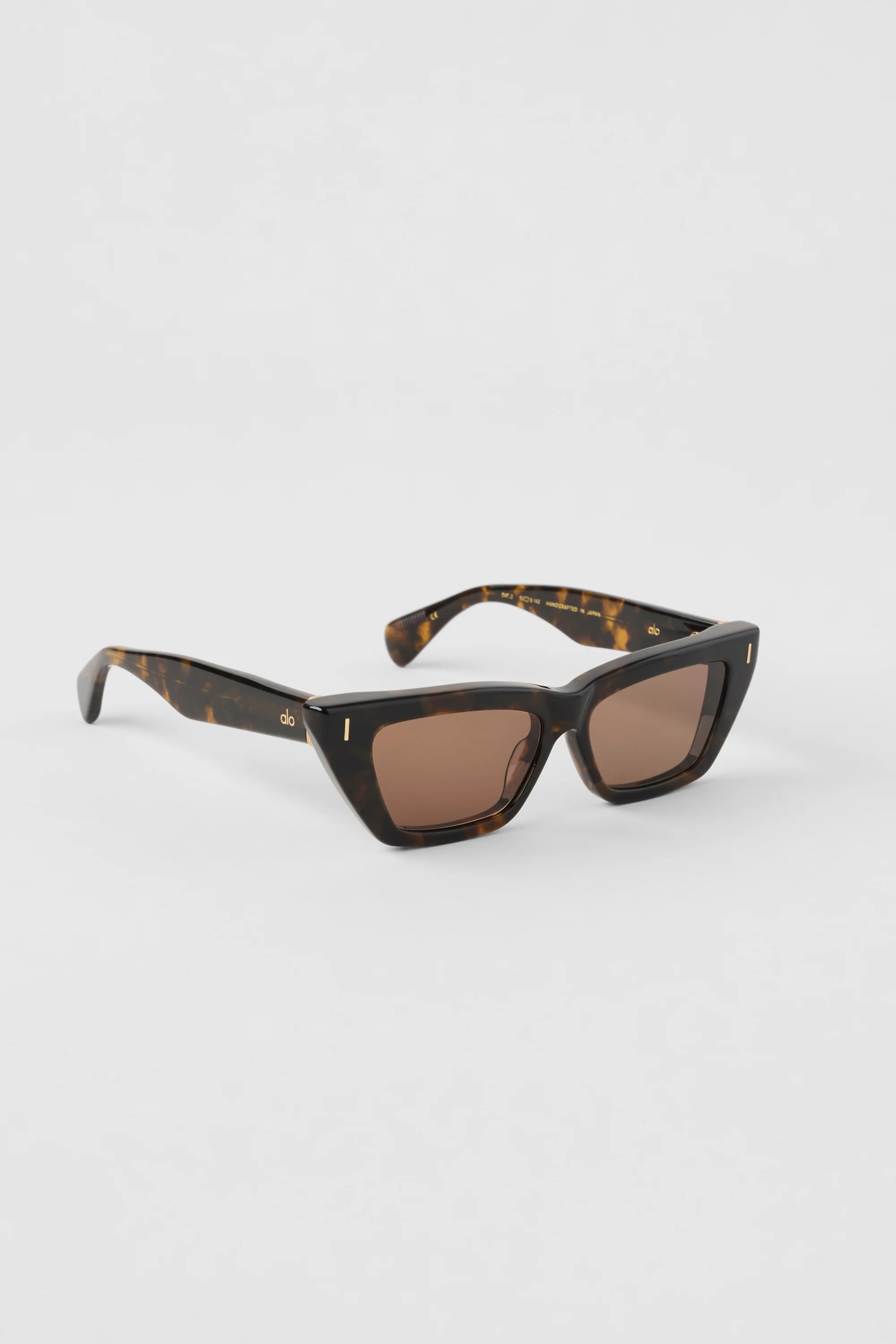 ALO Cat Eye Sunglasses in Tortoise Acetate with Brown Lenses