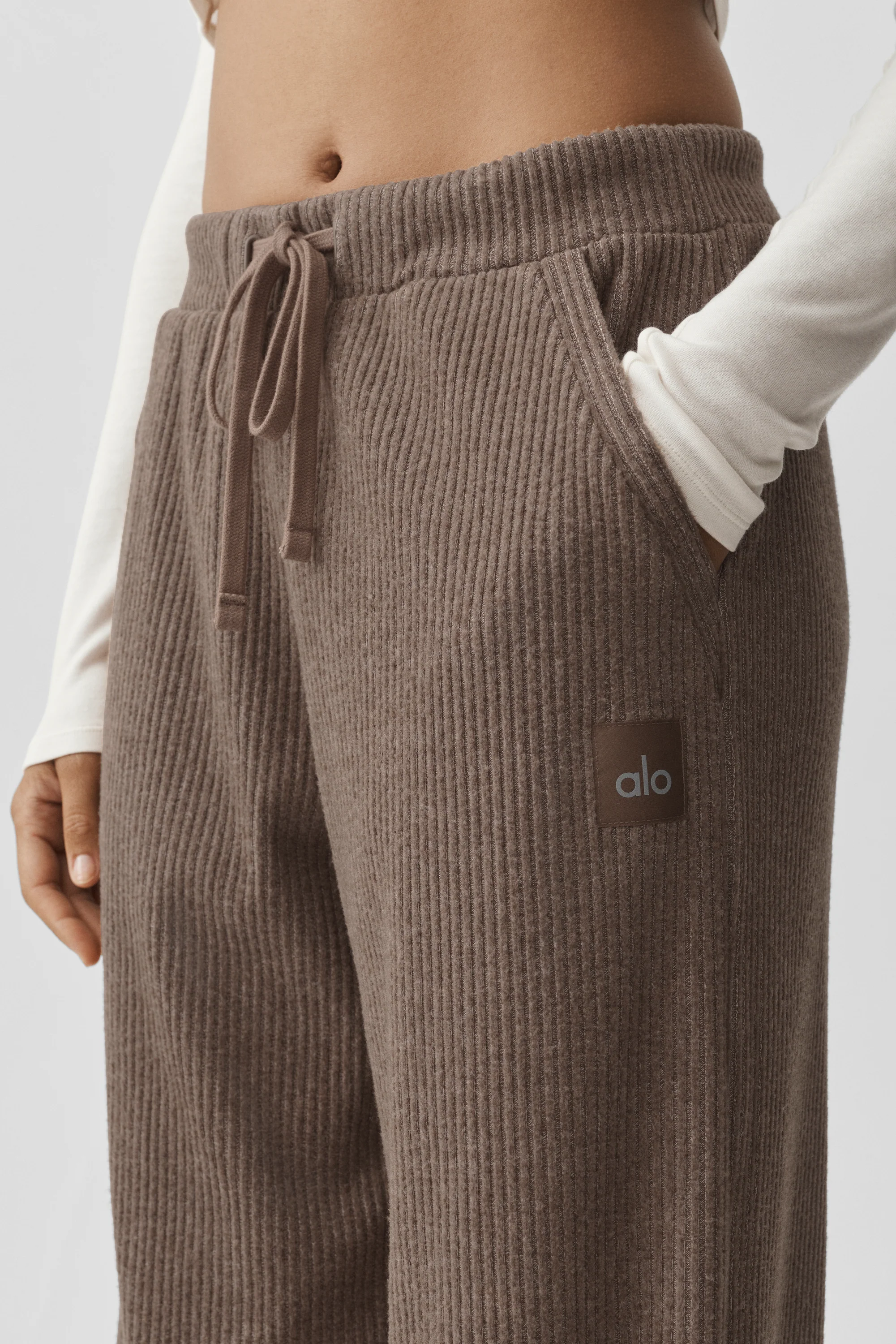 Muse Wide Leg-byxa i Java Brown Heather