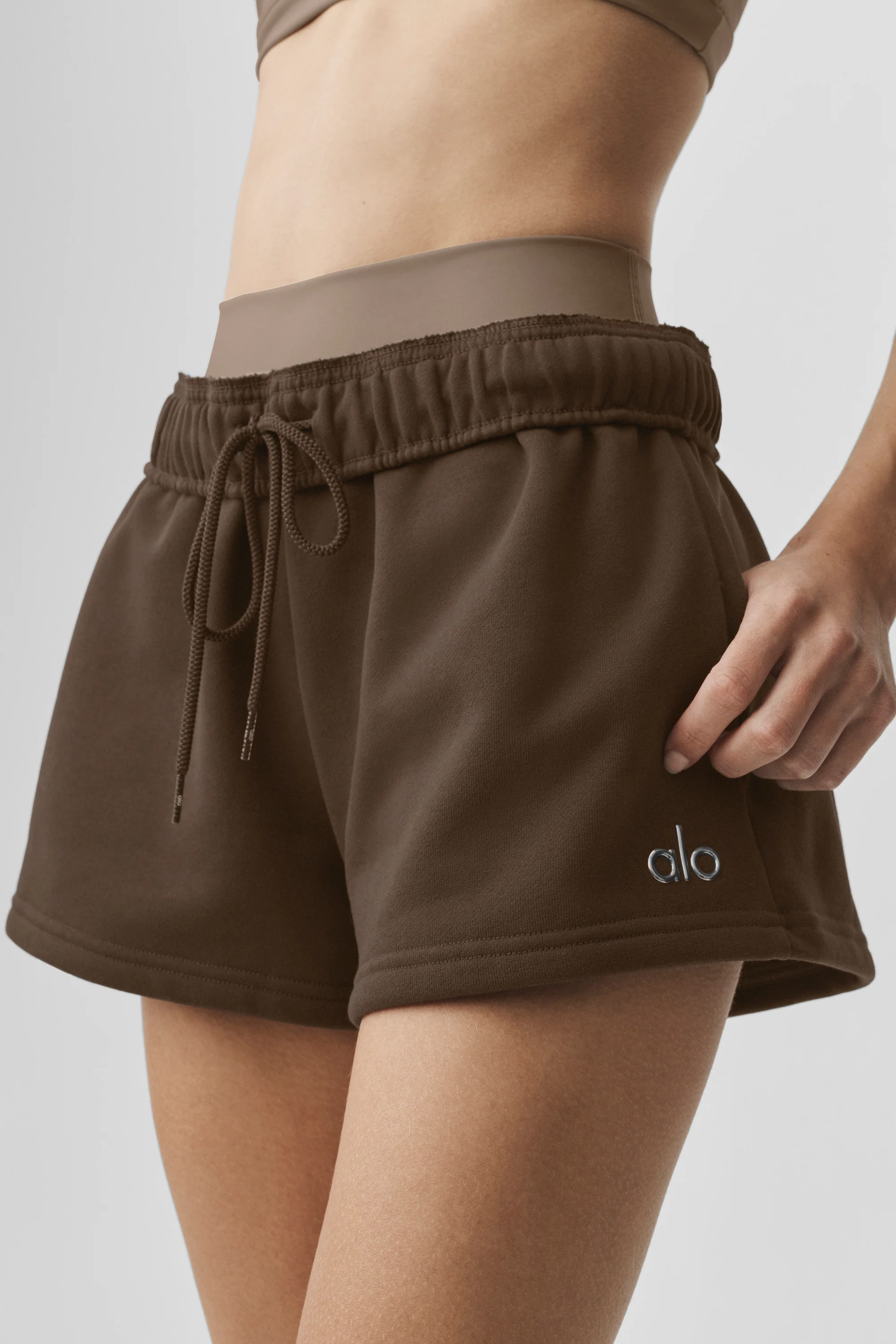 Accolade Short in Espresso French Terry Women's Shorts