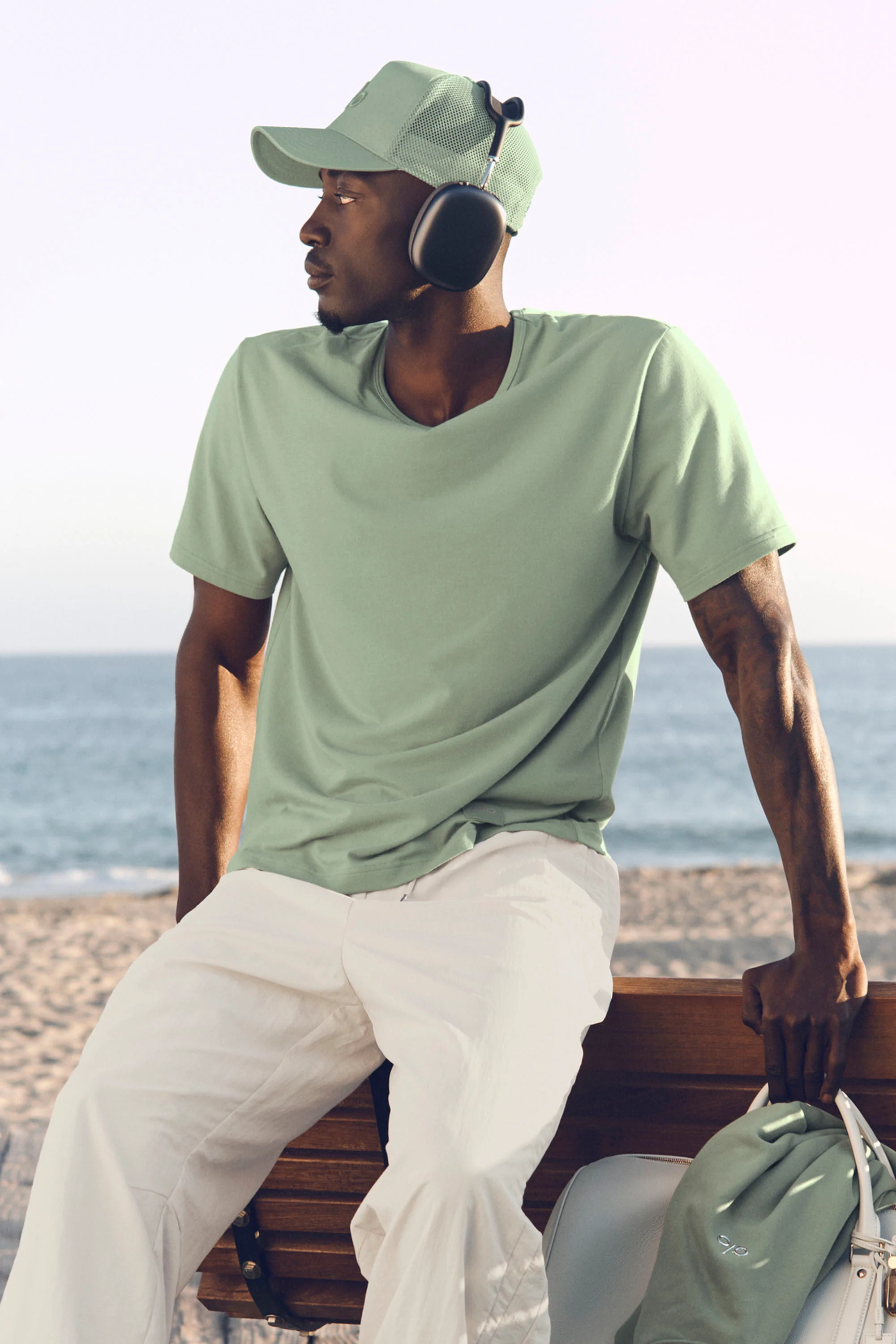Street Essential Short Sleeve Tee in Dune Grass