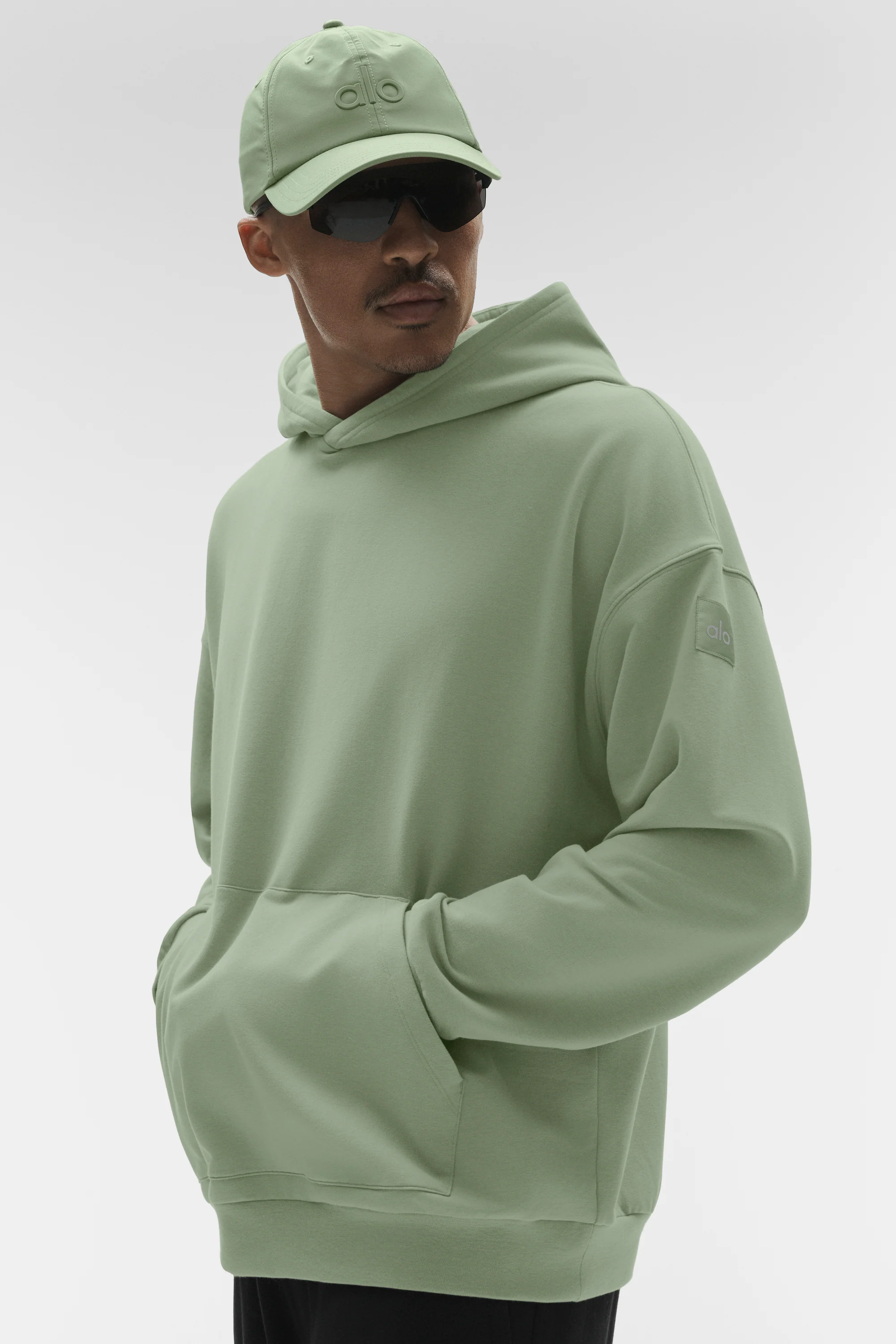 Double Take Hoodie Dune Grass Classic Fit Pullover