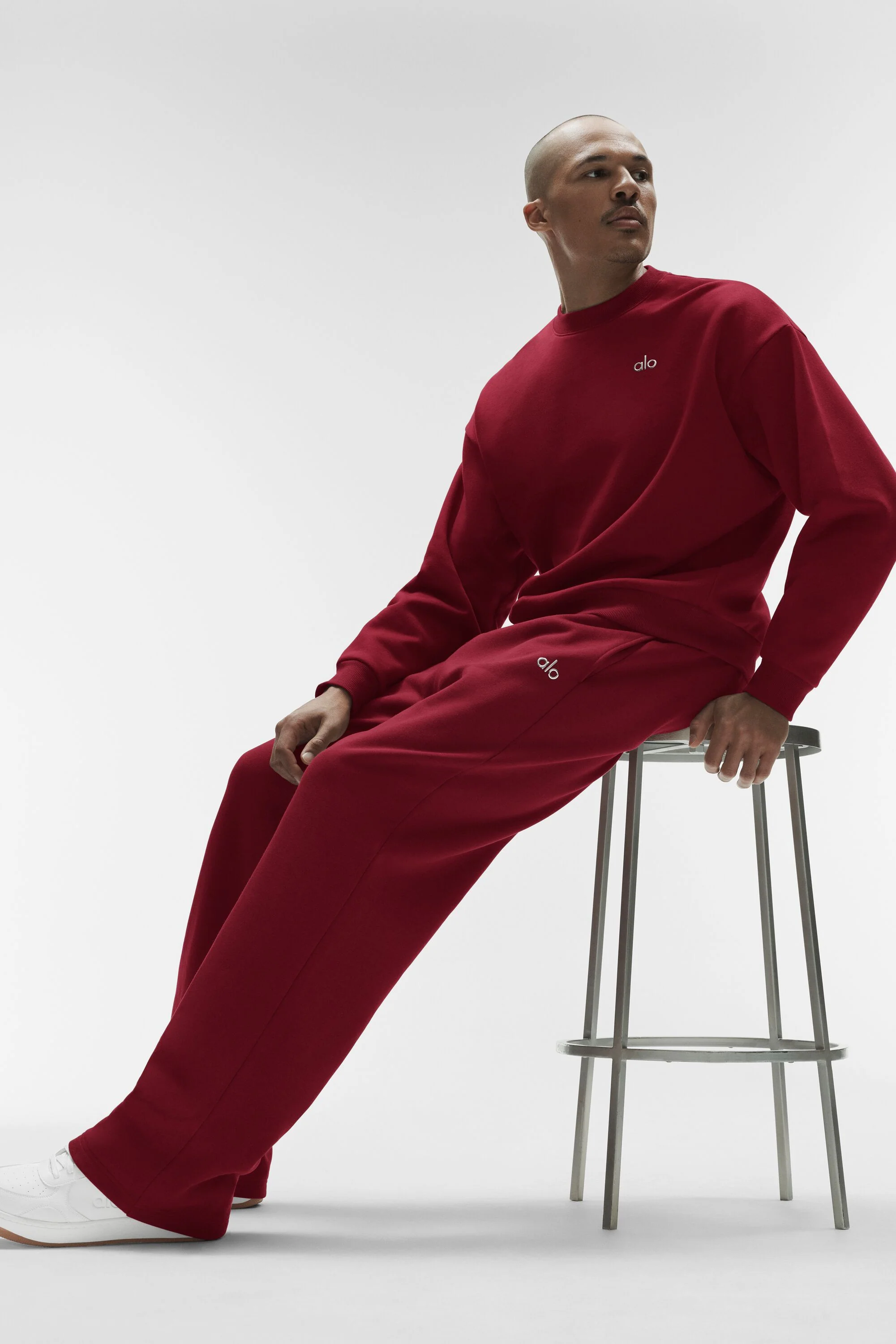 Accolade Straight Leg Sweatpant in Summer Romance Red for Men