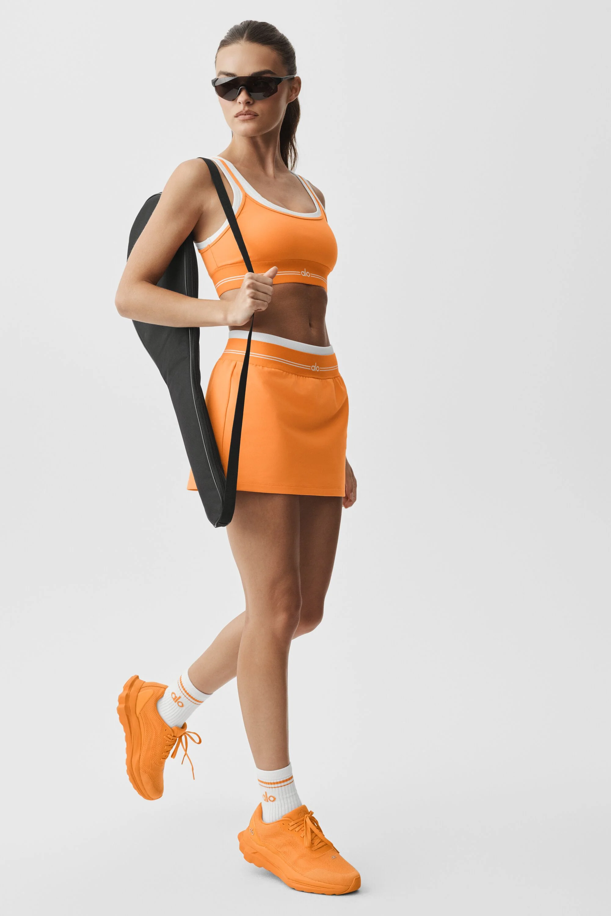 Jupe de tennis Airbrush Better Together Satsuma Breeze et blanc
