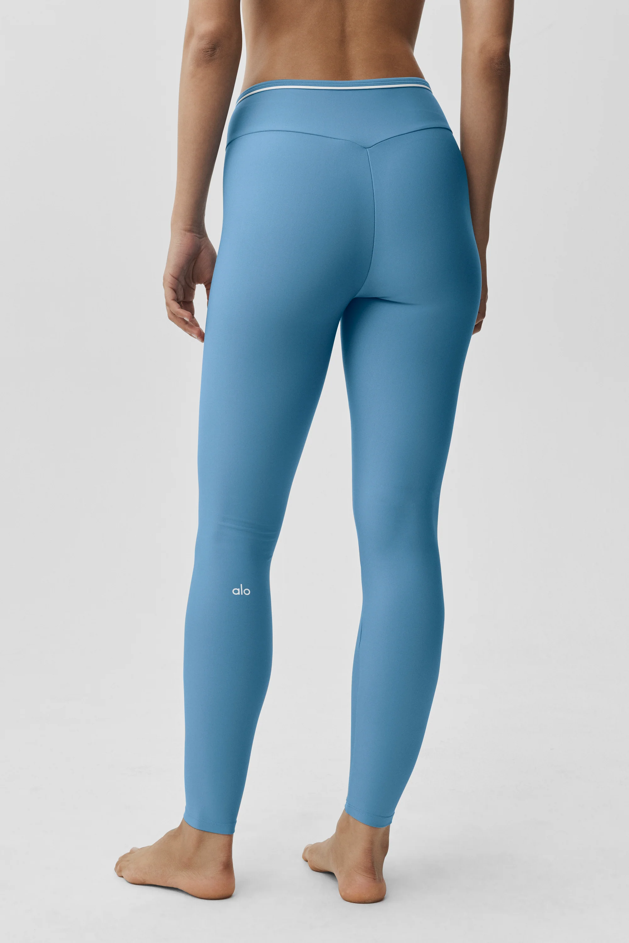 Airlift High-Waist Trifecta Legging in California Blue and White