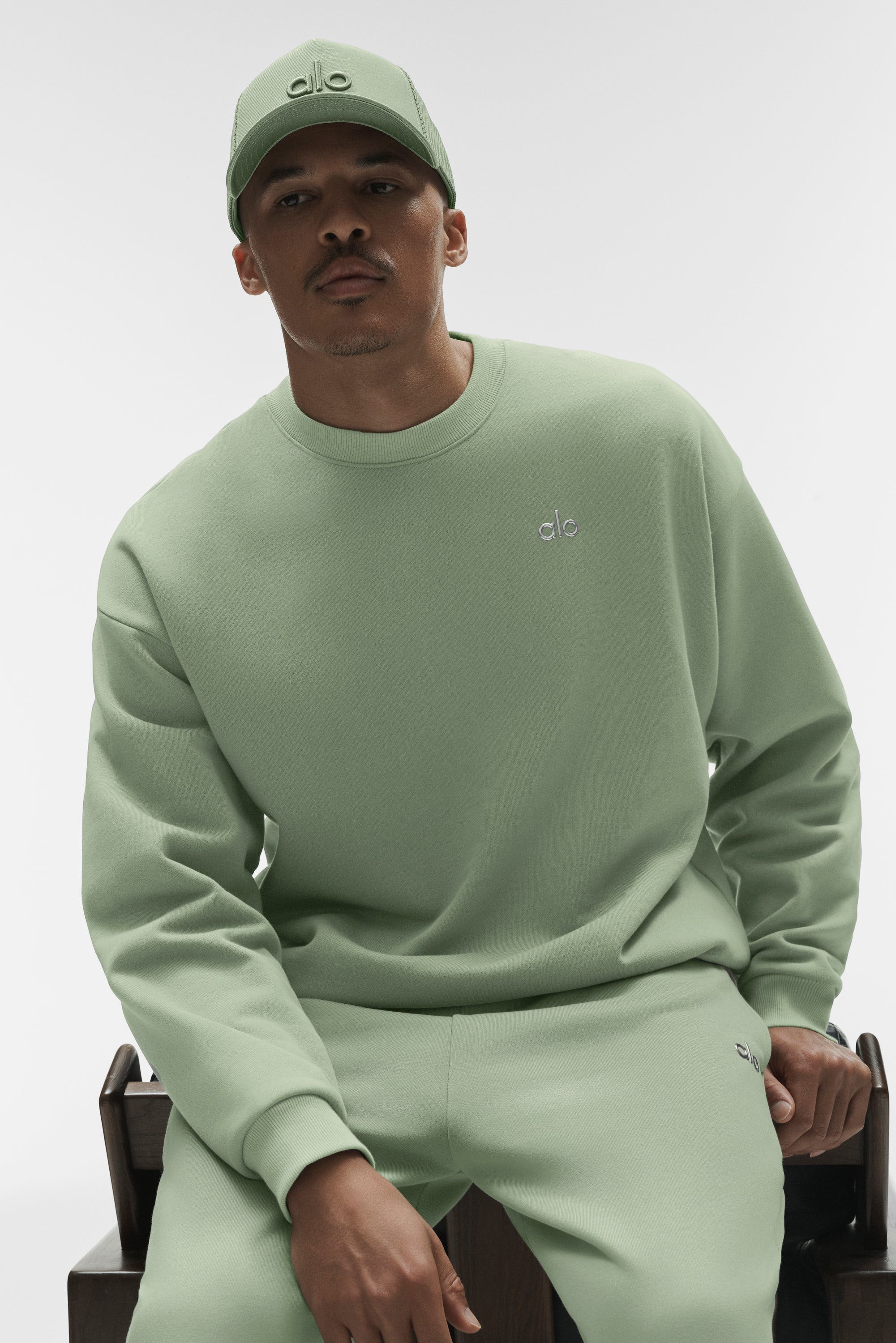 Pull col rond Accolade - Dune Grass pour homme