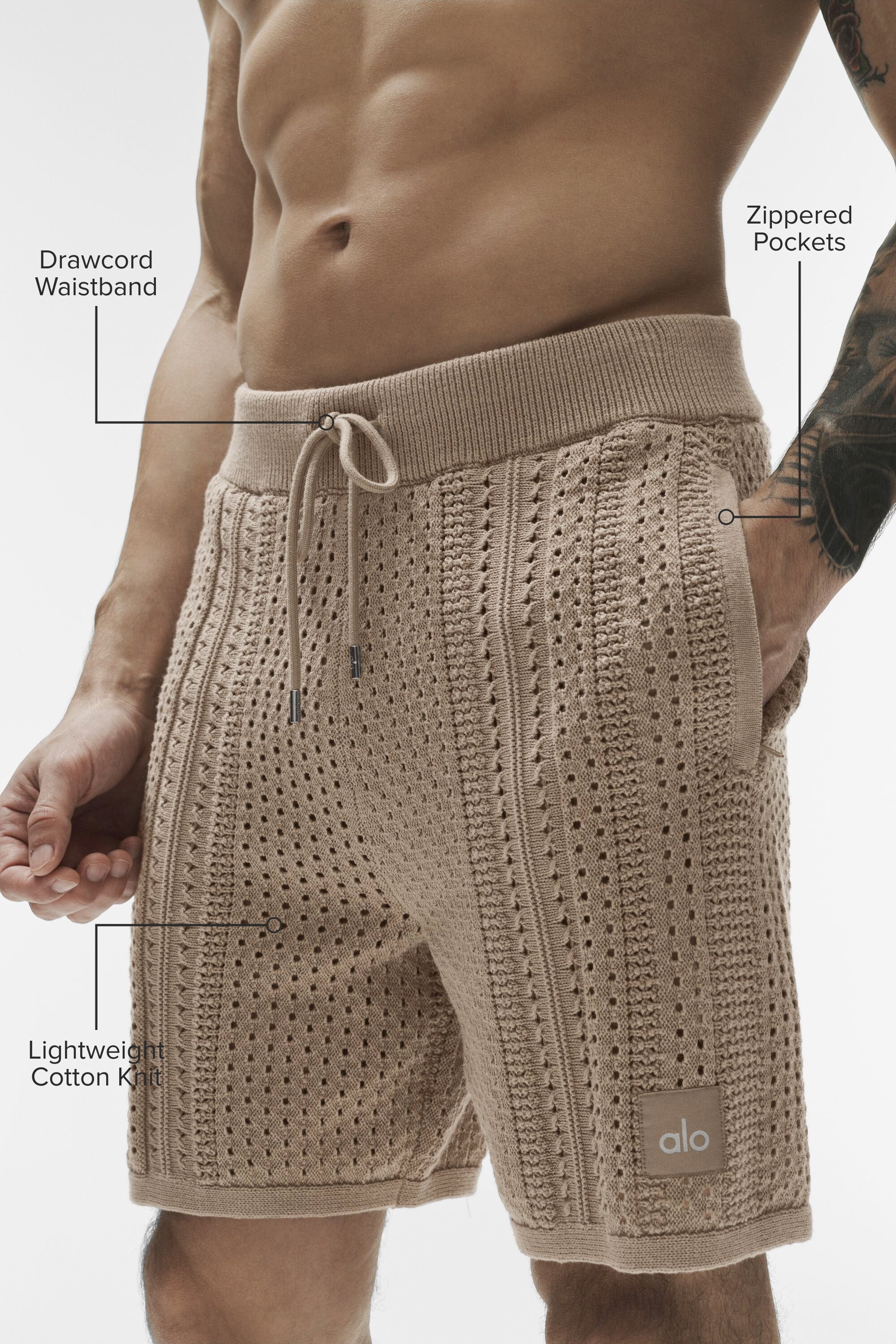 7 Inch Coastline Knit-shorts i Gravel