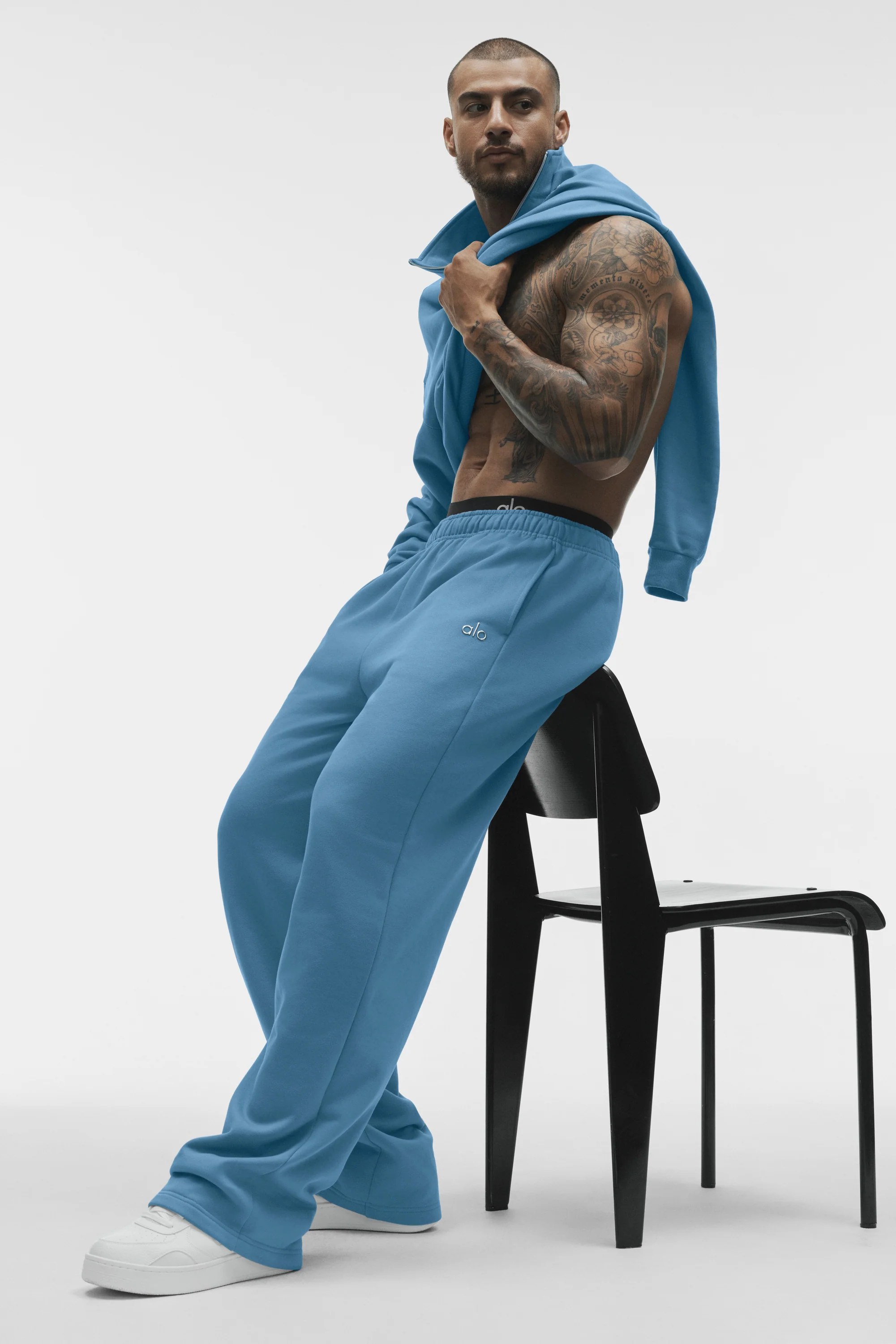 Pantalon de jogging à jambe droite Accolade California Blue pour Homme