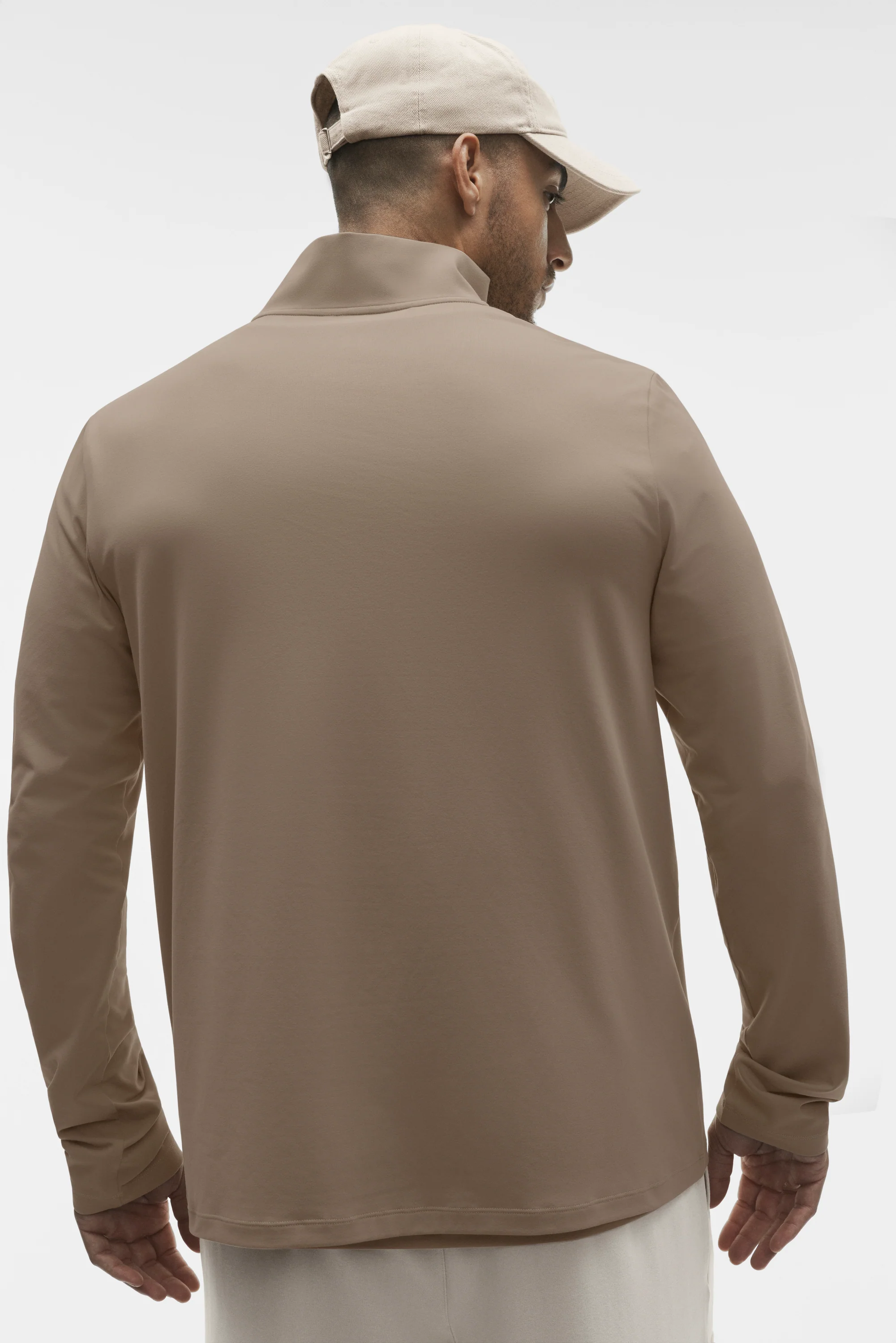 Conquer 1/4 Zip Reform Long Sleeve in Gravel