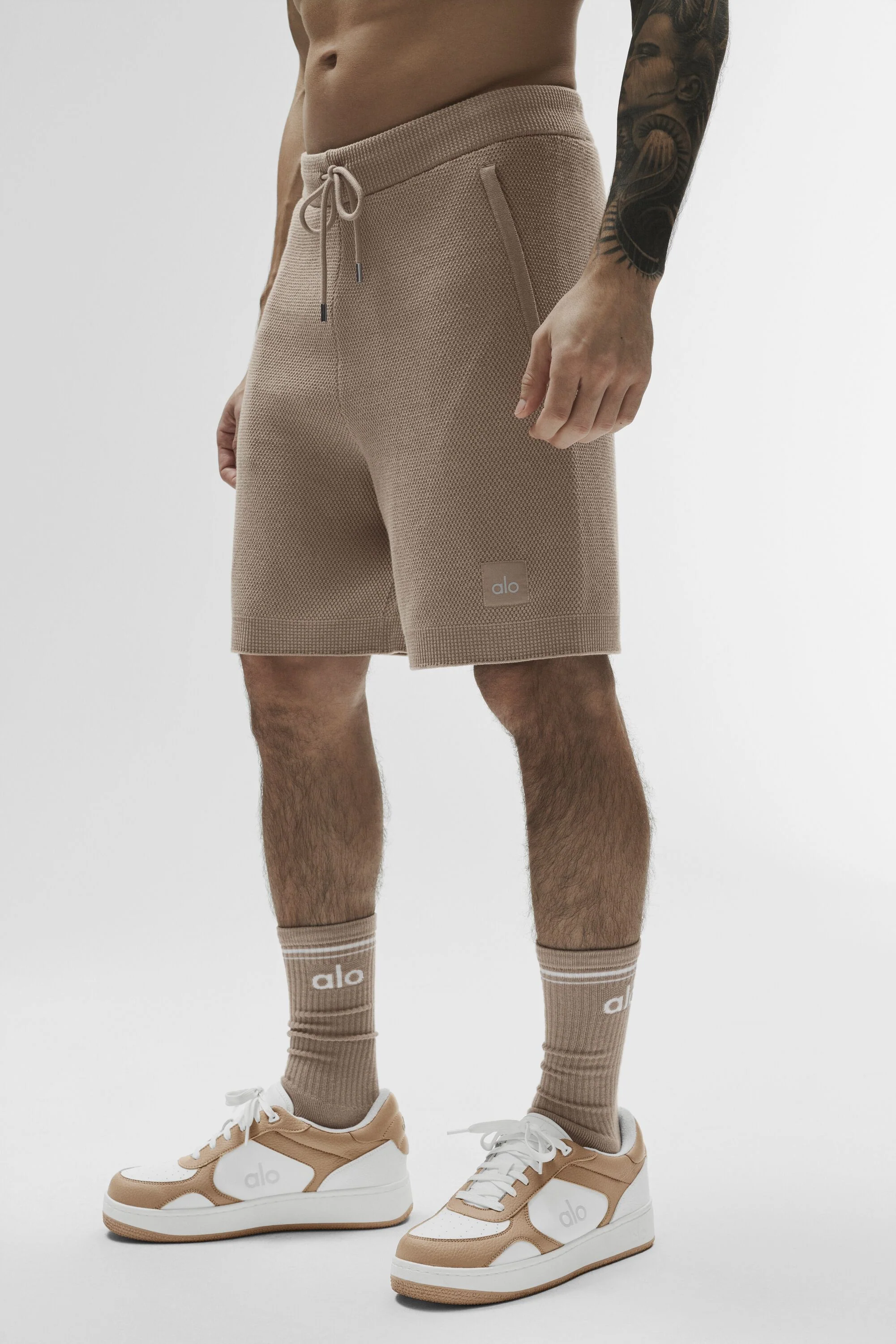 7" Sports Club Sweater Knit Short in Gravel