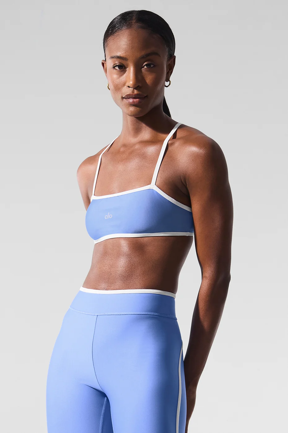 Airlift Charger Bra Crystal Clear Blue White High Compression