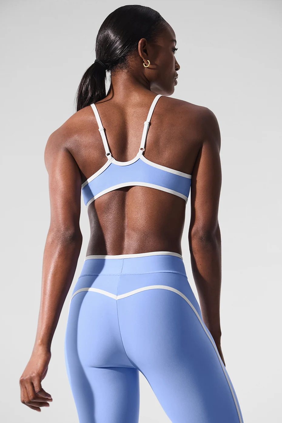 Airlift Charger Bra Crystal Clear Blue White High Compression