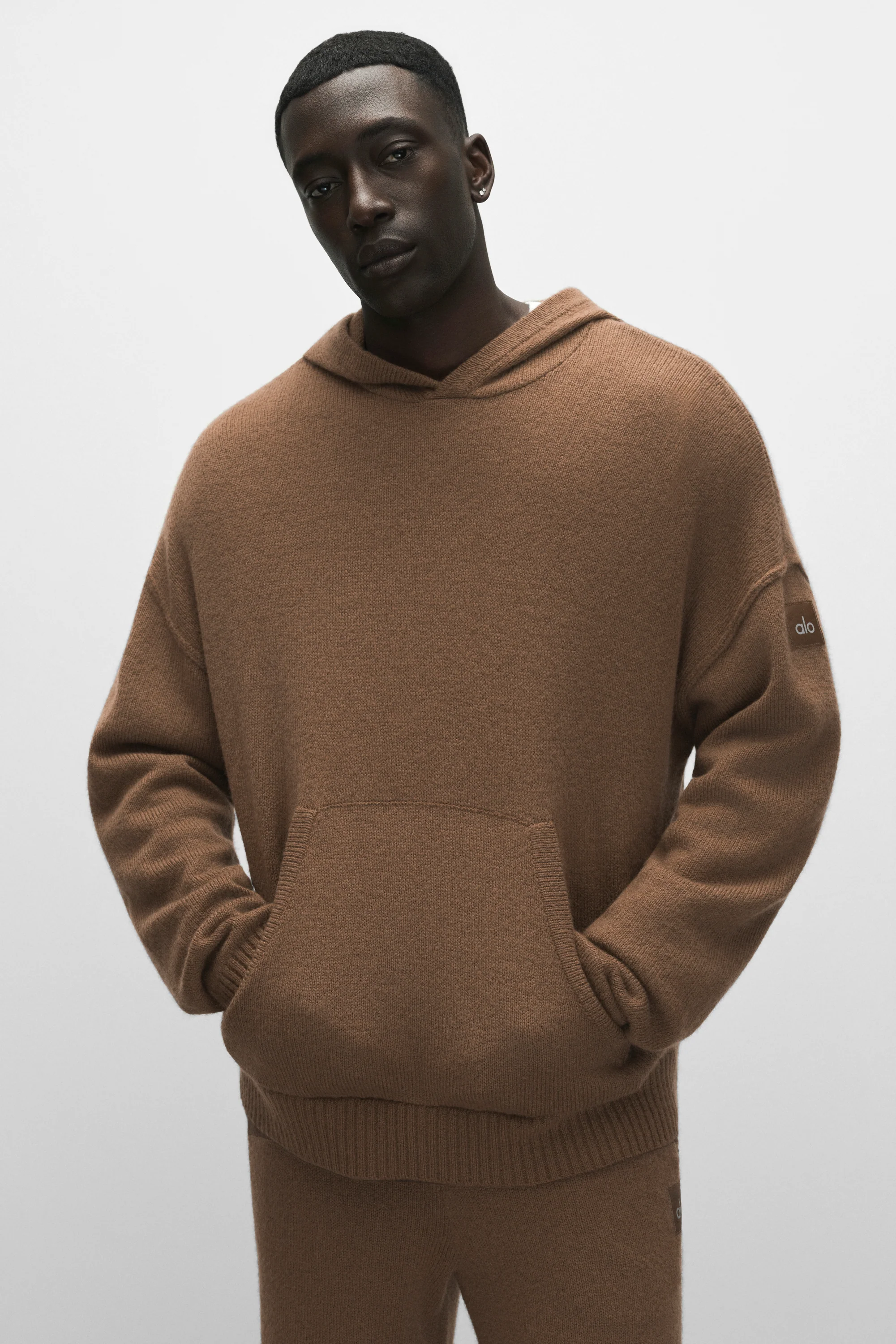 Wool Cashmere New Class Hoodie in Java Brown for Men