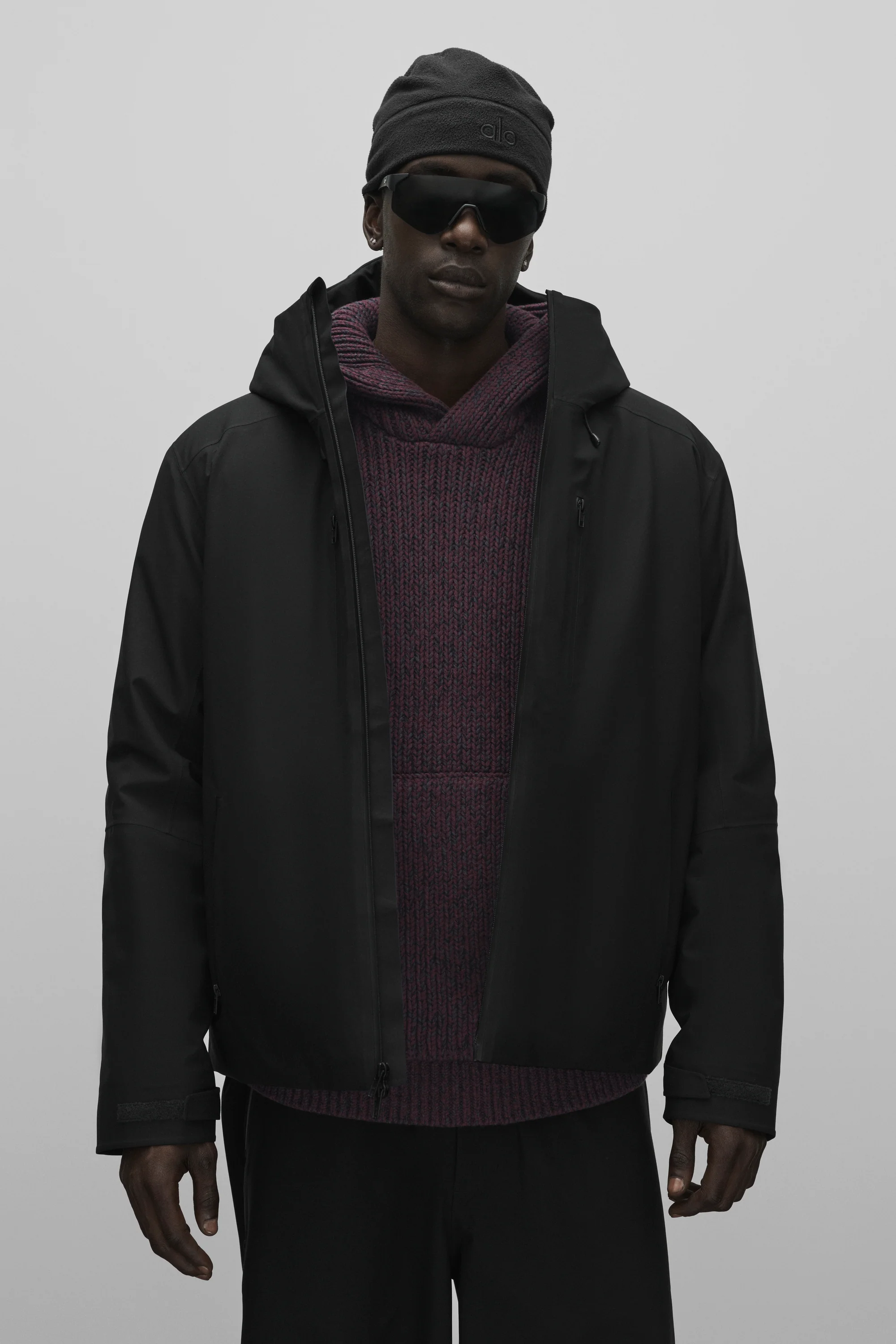 Alpha Max Insulated Jacket in Black with Waterproof Shell