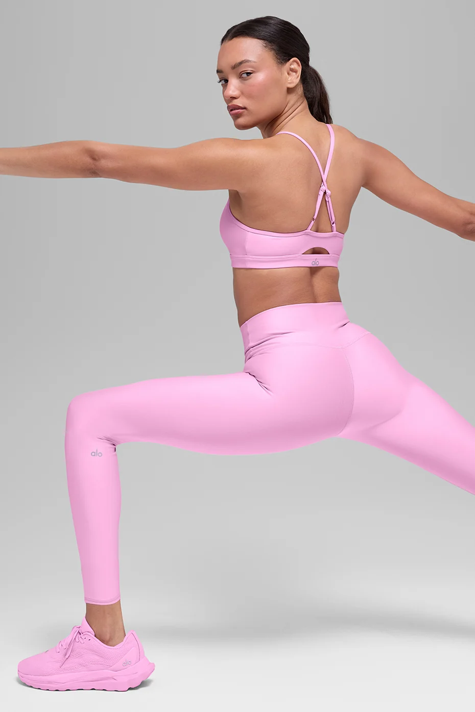 High-Waist Airlift Legging in Candy Heart Pink mit formender Passform