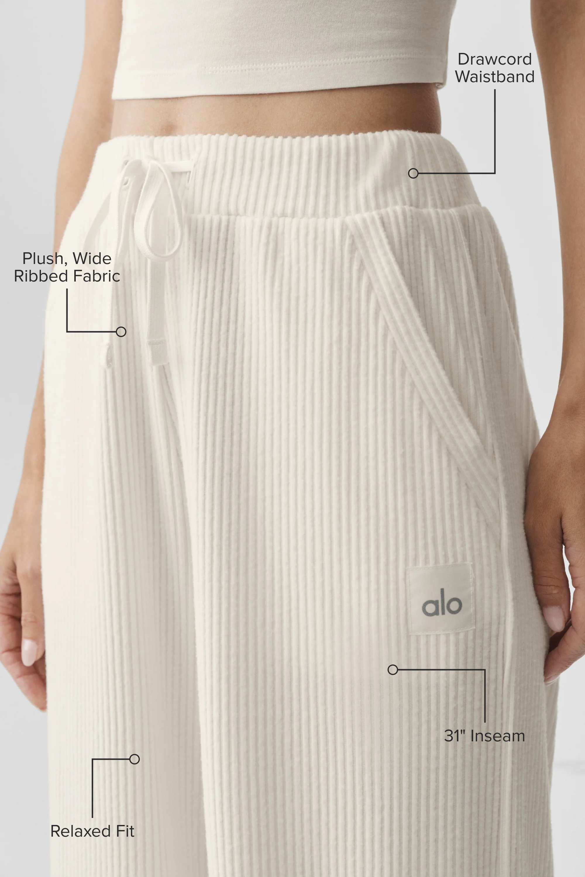 Muse Wide Leg Pant in Ivory
