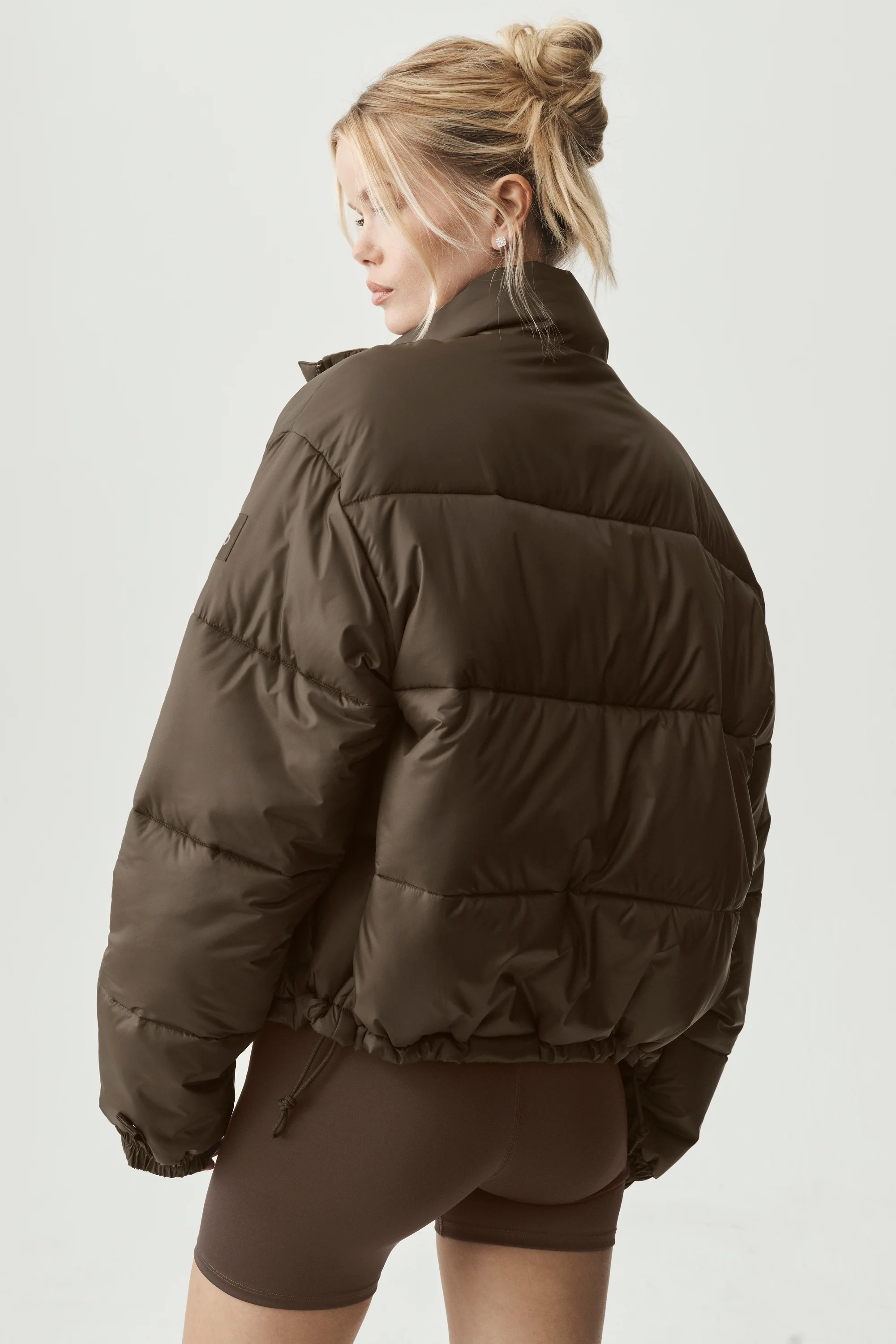 Cold Front Puffer Jacket in Espresso for Transitional Weather
