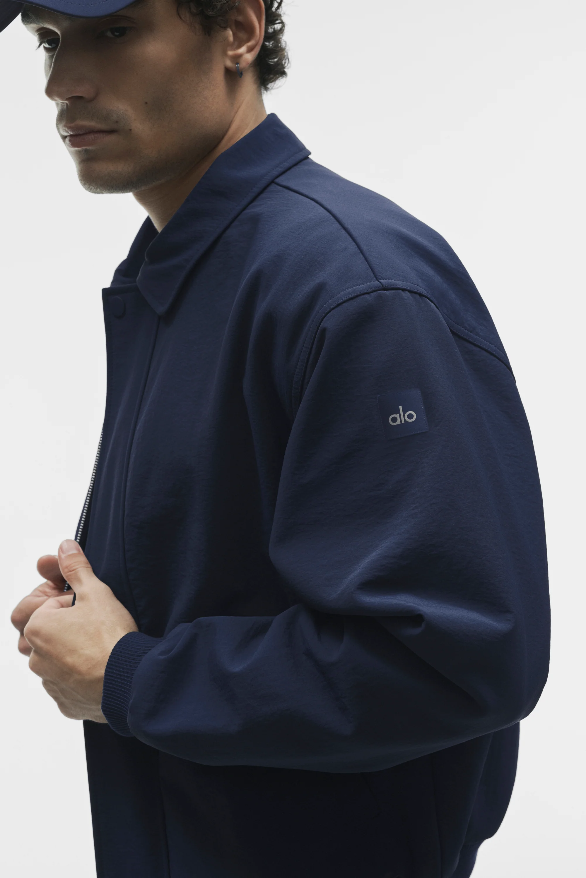 Duality Bomber Jacket in Navy with Cotton Lining