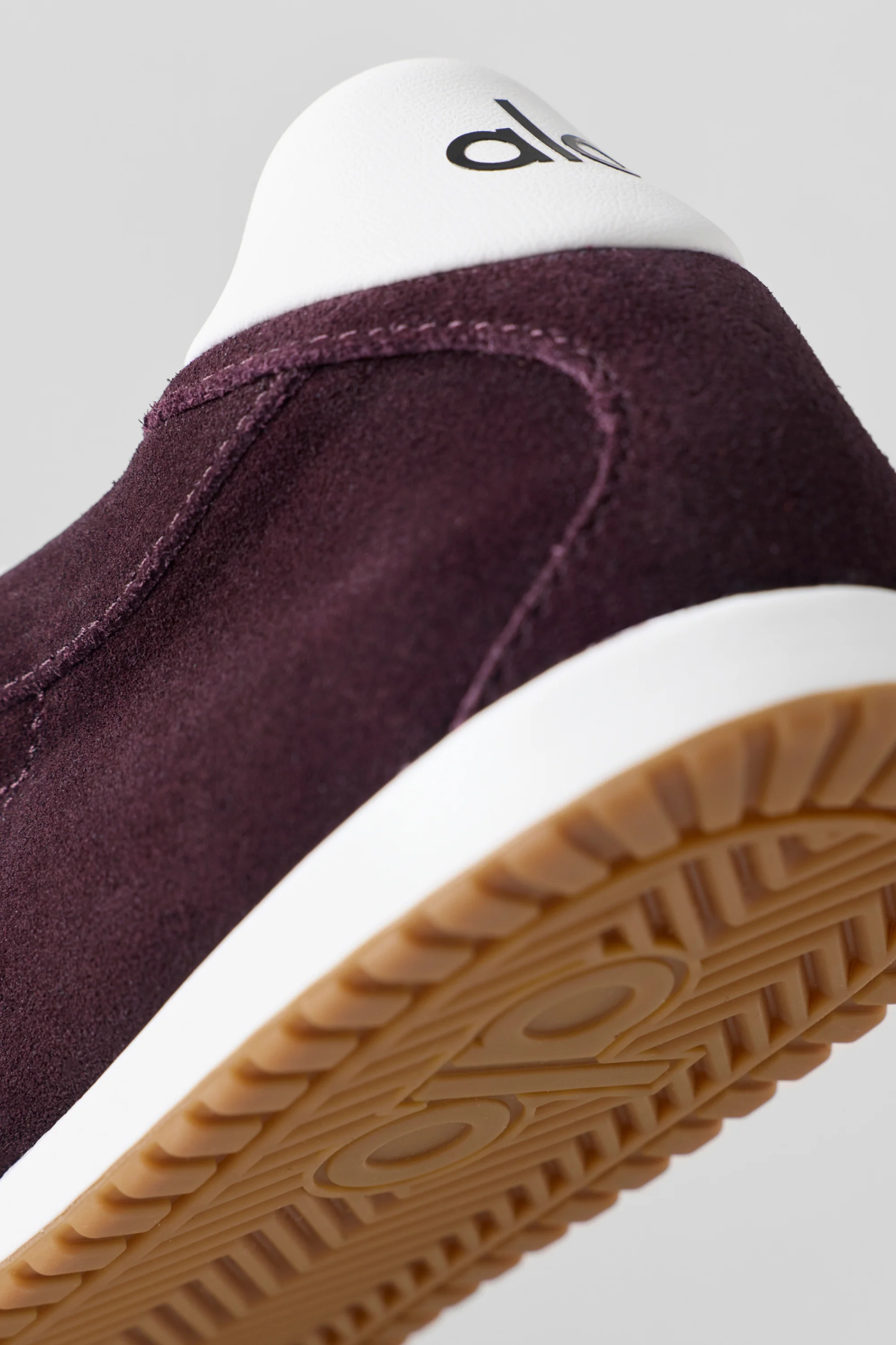 ALO Sunset Sneaker Unisex in Rich Bordeaux with Recovery Foam Insole