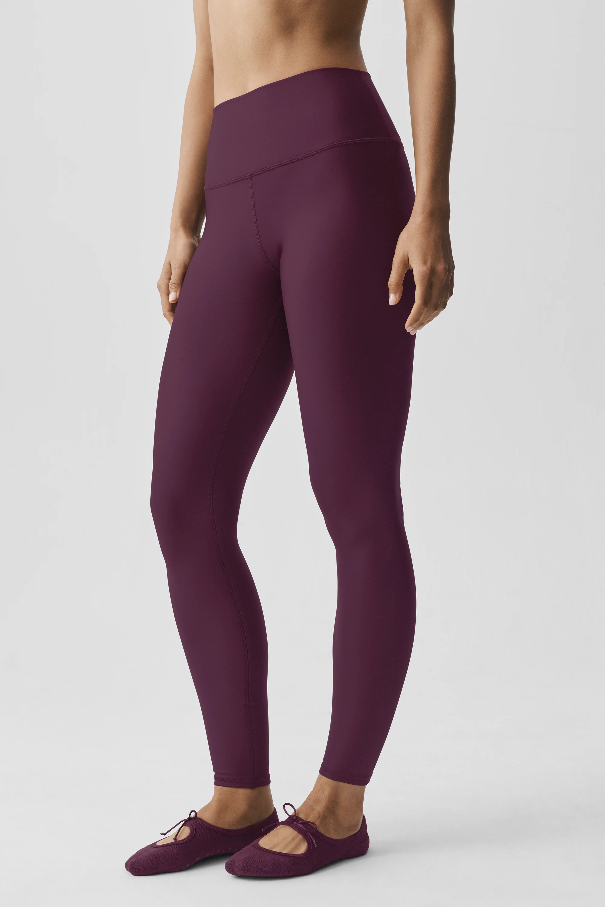 Airlift Winter Warm High-Waist Legging in Rich Bordeaux