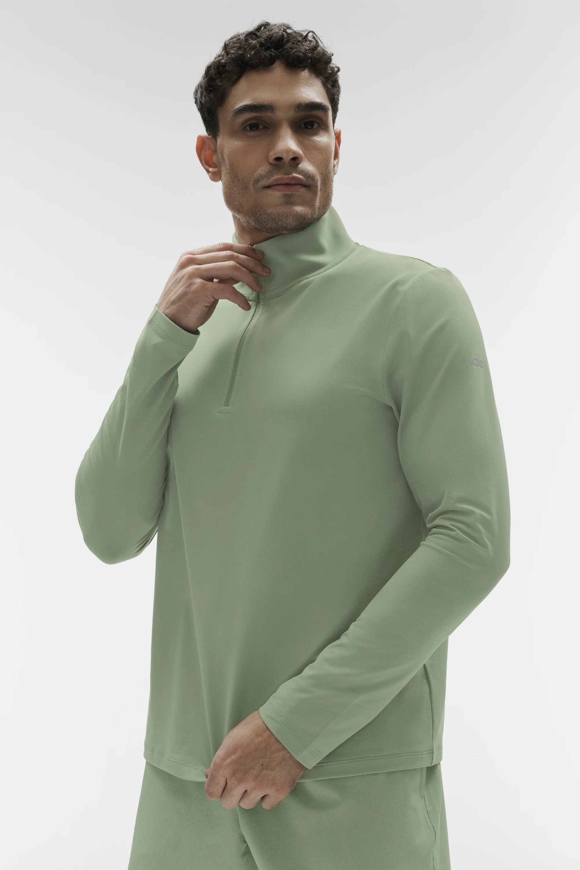 Bluza z długim rękawem i półzamkiem Conquer 1/4 Zip Reform – Dune Grass