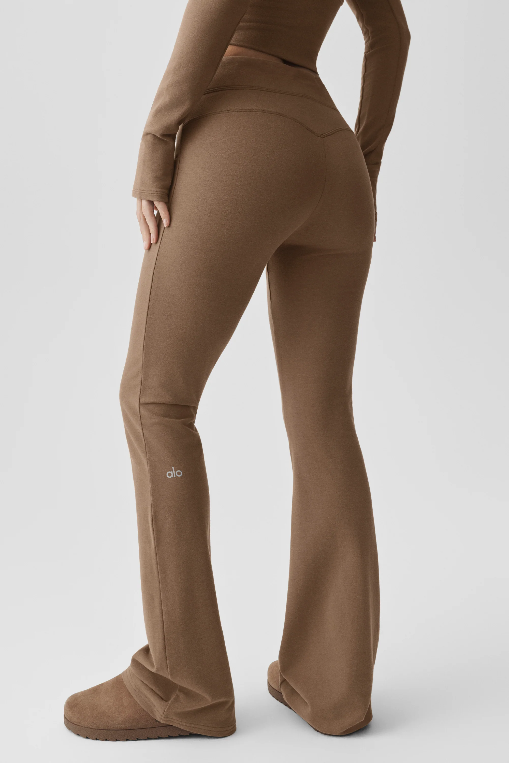 Sway Bootcut Sweatpant Java Brown Cotton Modal