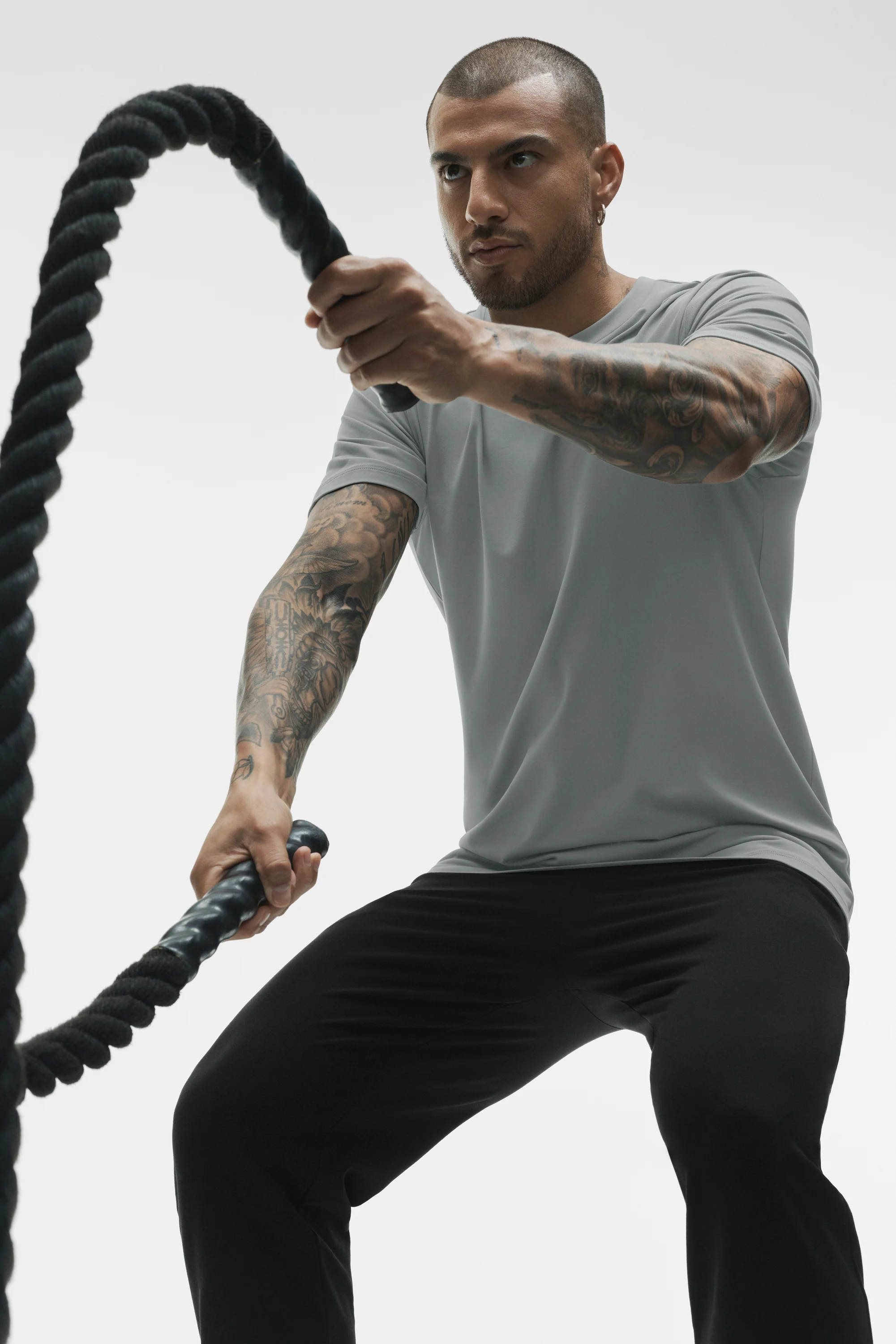 Conquer Reform Crewneck Short Sleeve Tee in Monument