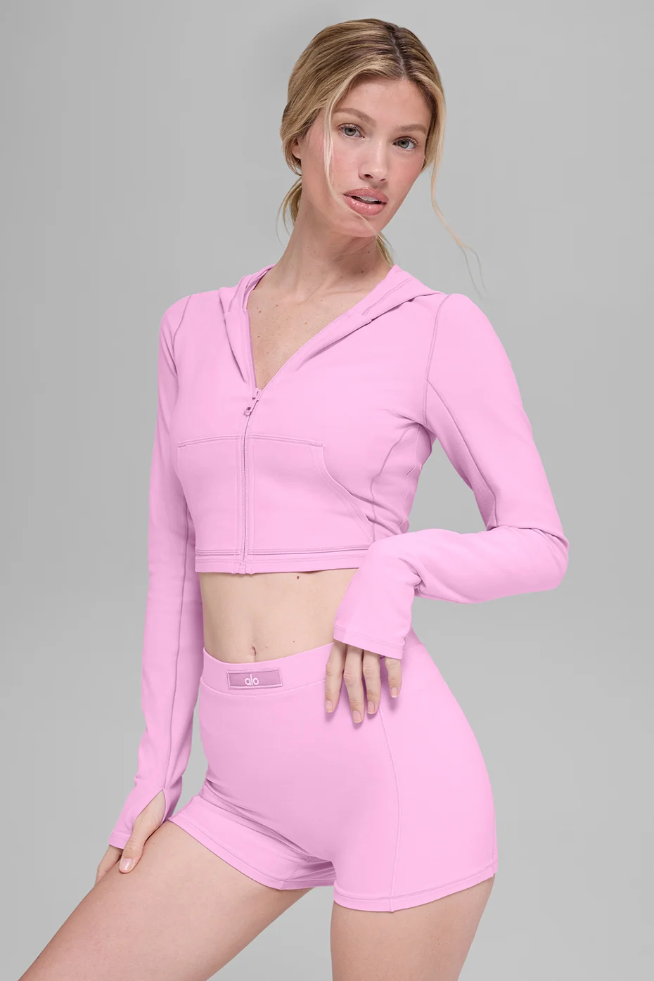 Alosoft Sincere Fitted Jacket in Candy Heart Pink