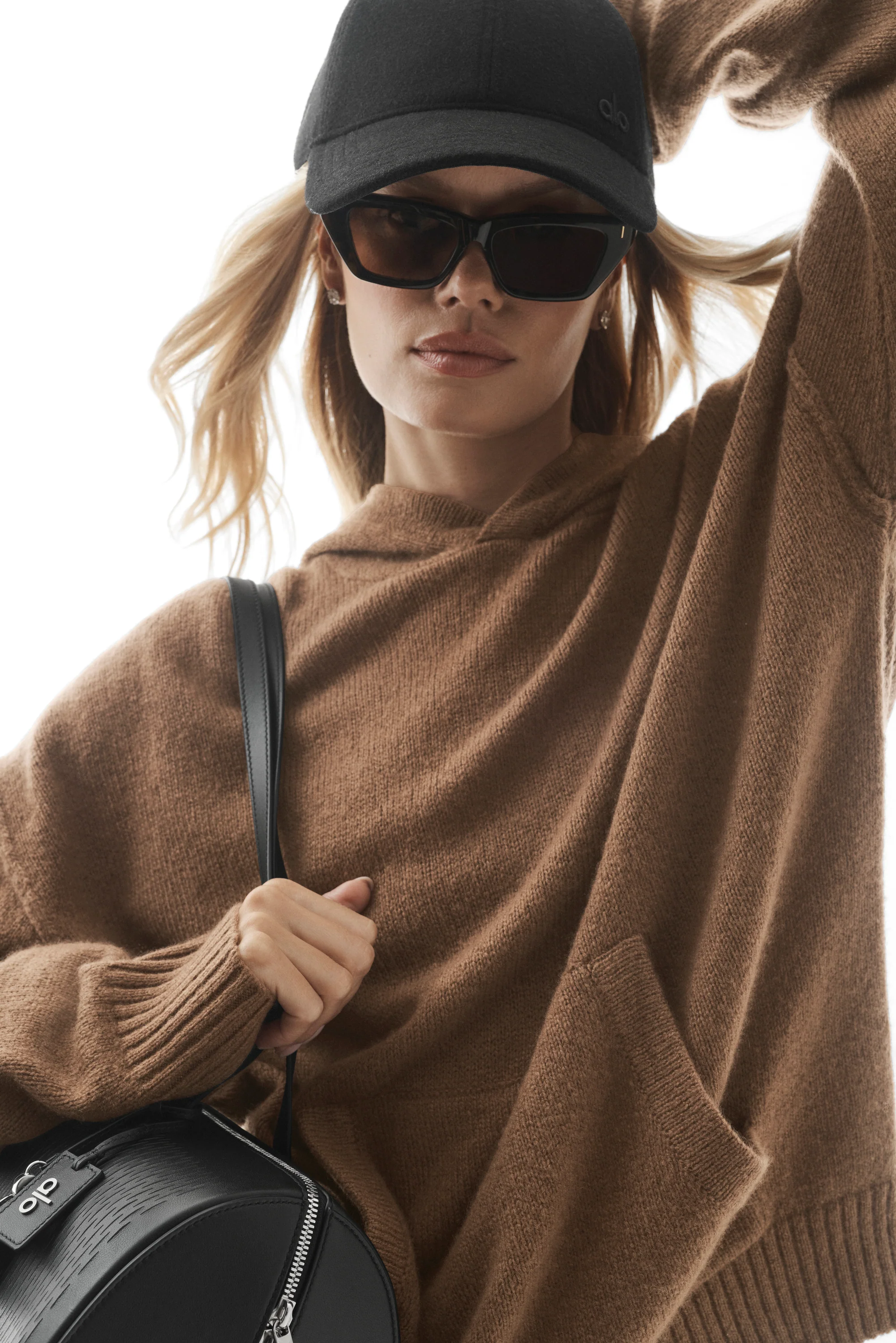 Wool Cashmere New Class-hoodie i Java Brown til kvinder