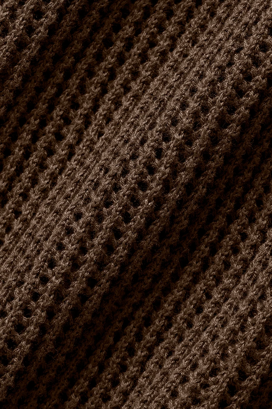 Polo en maille ajourée Espresso à col V et col
