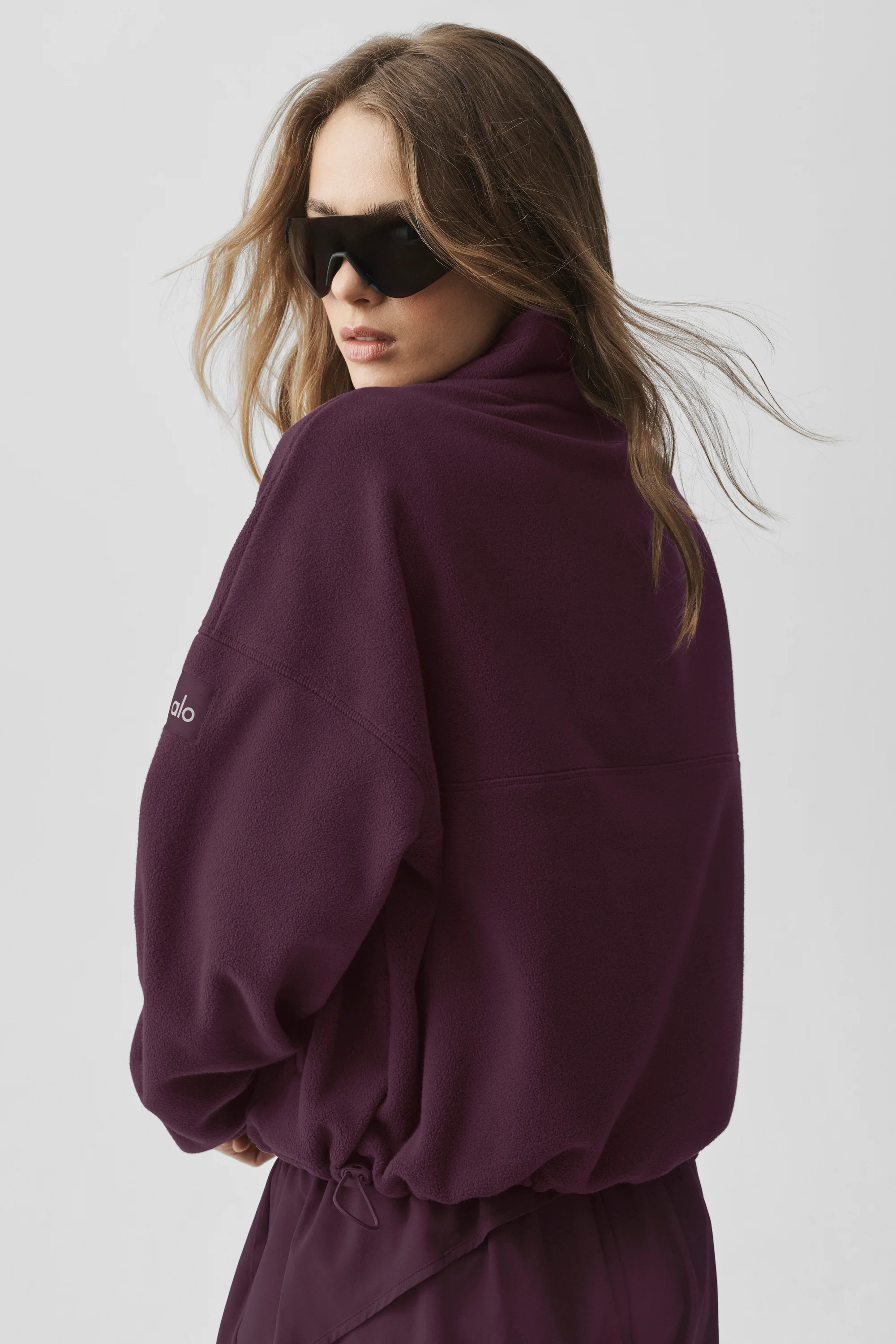 Polar Fleece Retreat Cover Up Rich Bordeaux