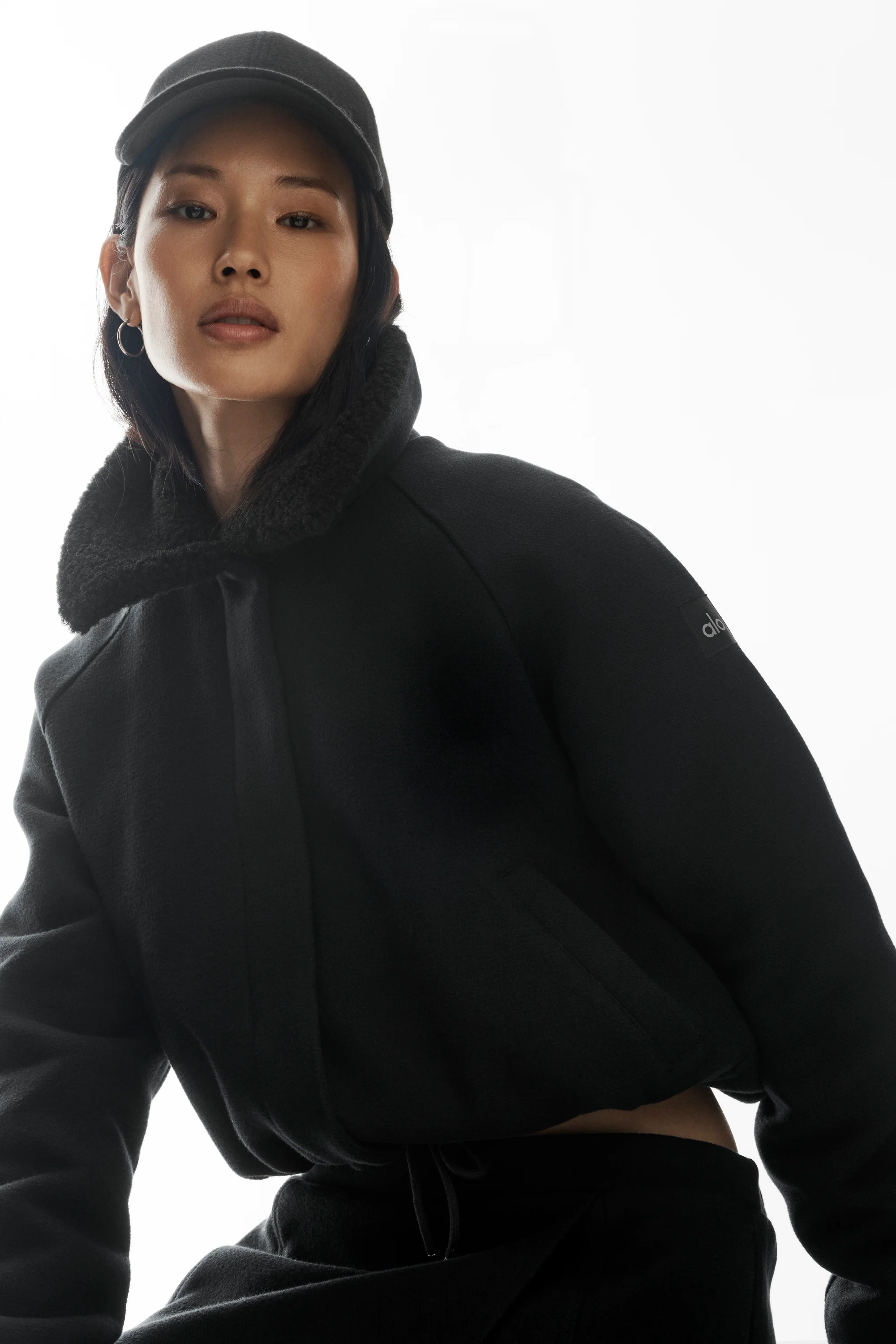 Alpine Meadow Jacket in Black with Quilted Interior