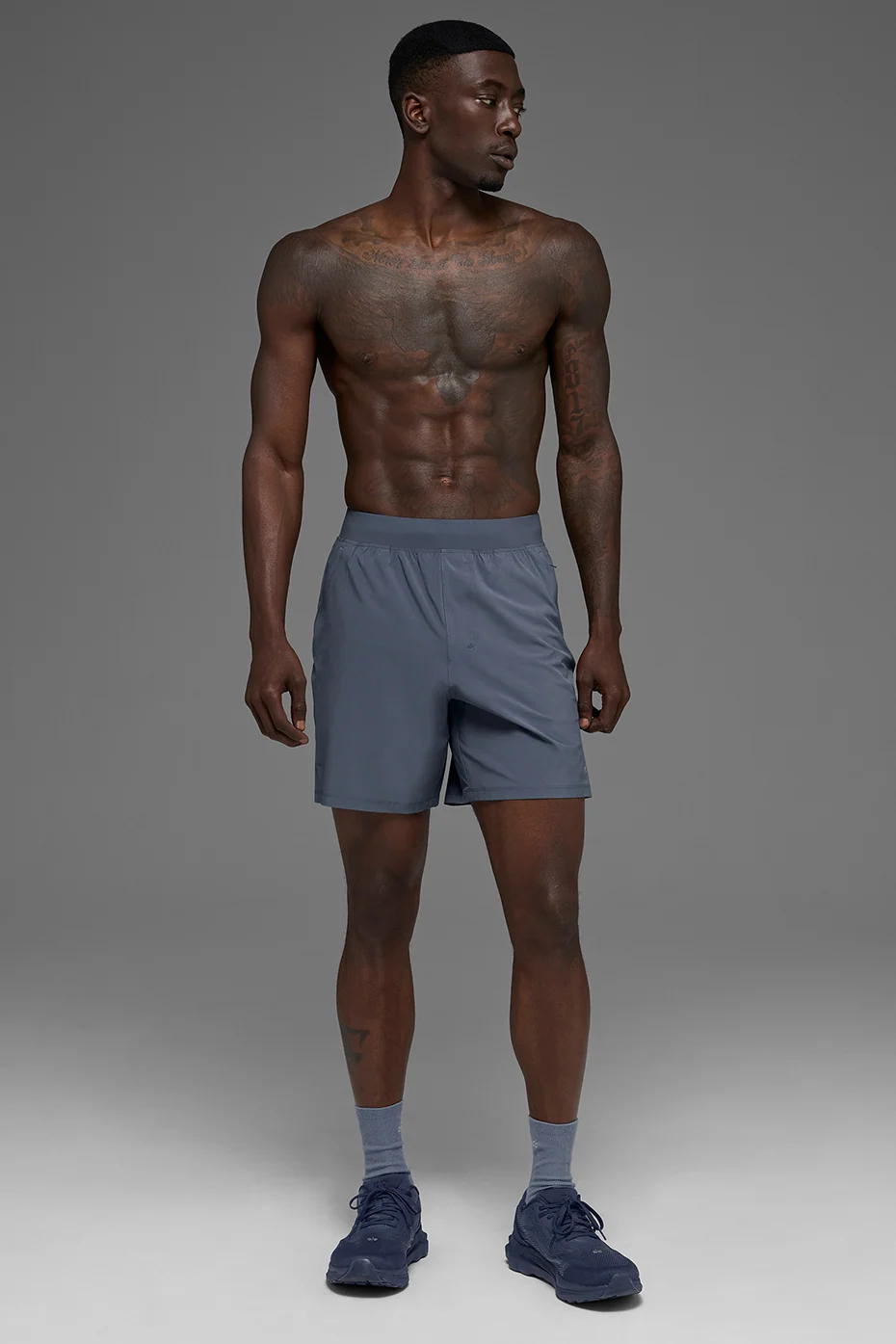 7 Inch Repetition Short Bluestone Moisture Wicking Men's Short