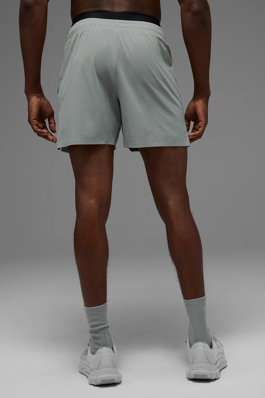Traction Running Short 5 Inch in Lunar Grey for Men