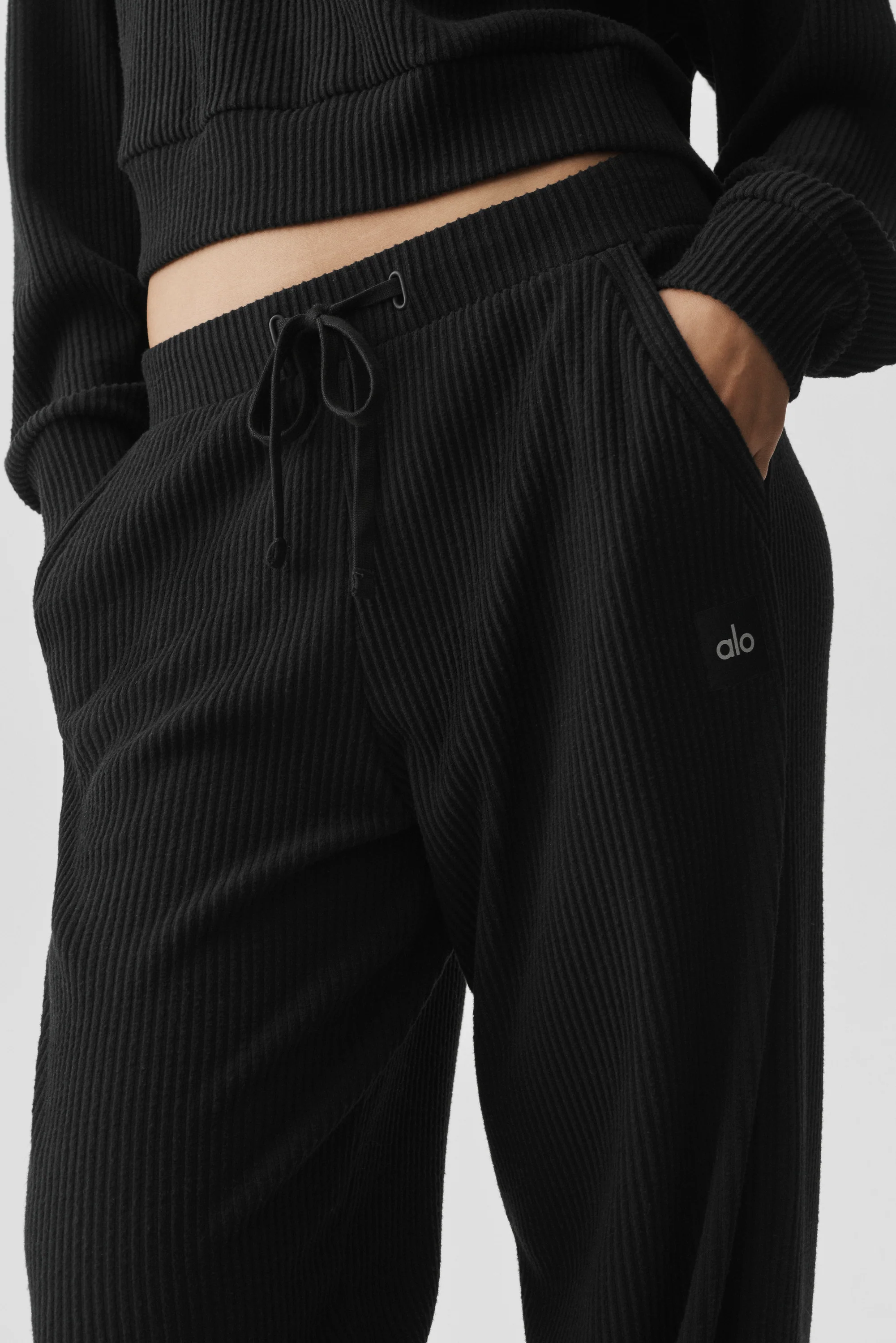 High-Rise Muse Wide Leg Bukser i Sort