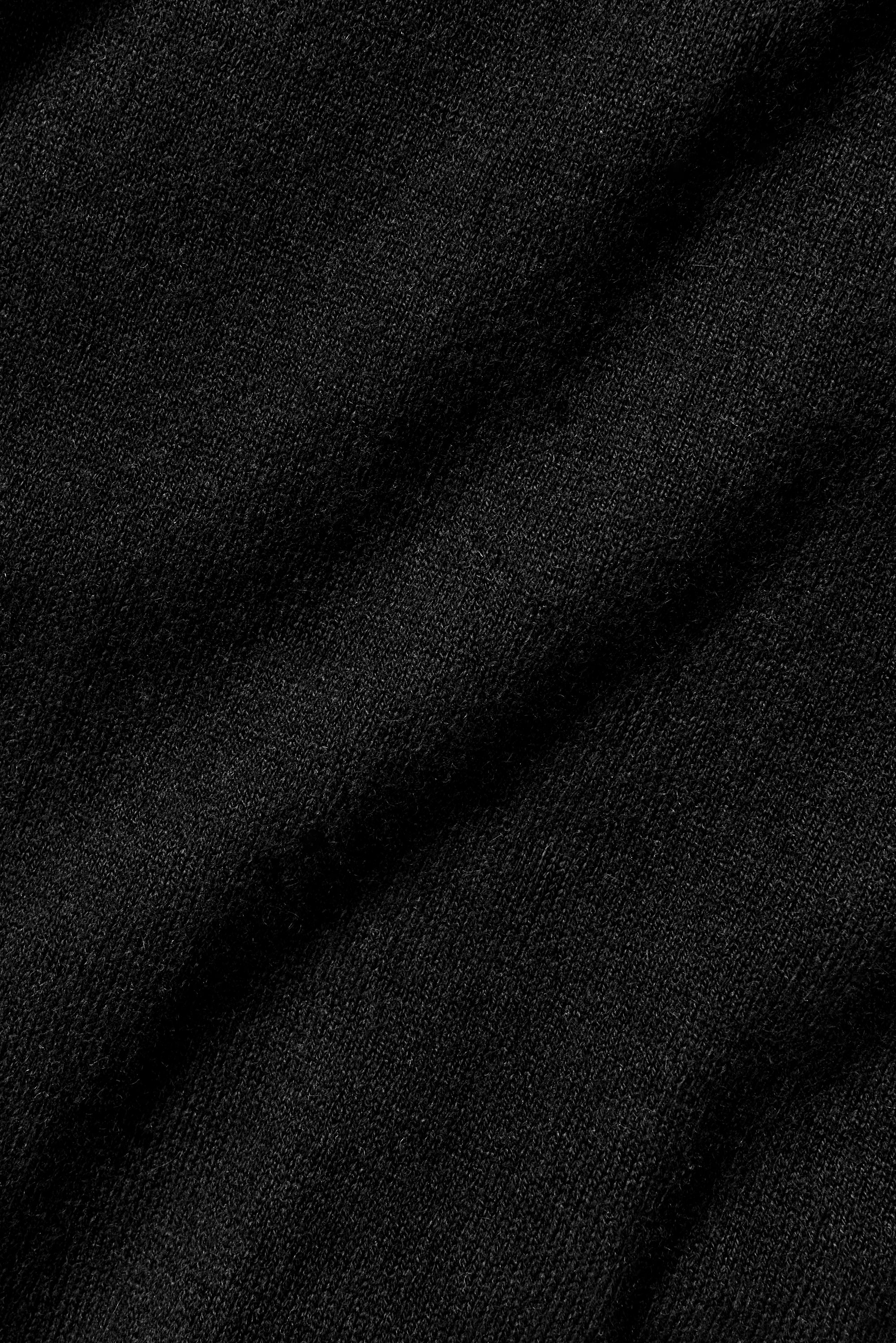 Ever Soft Cotton Cashmere Long Sleeve Crew in Black