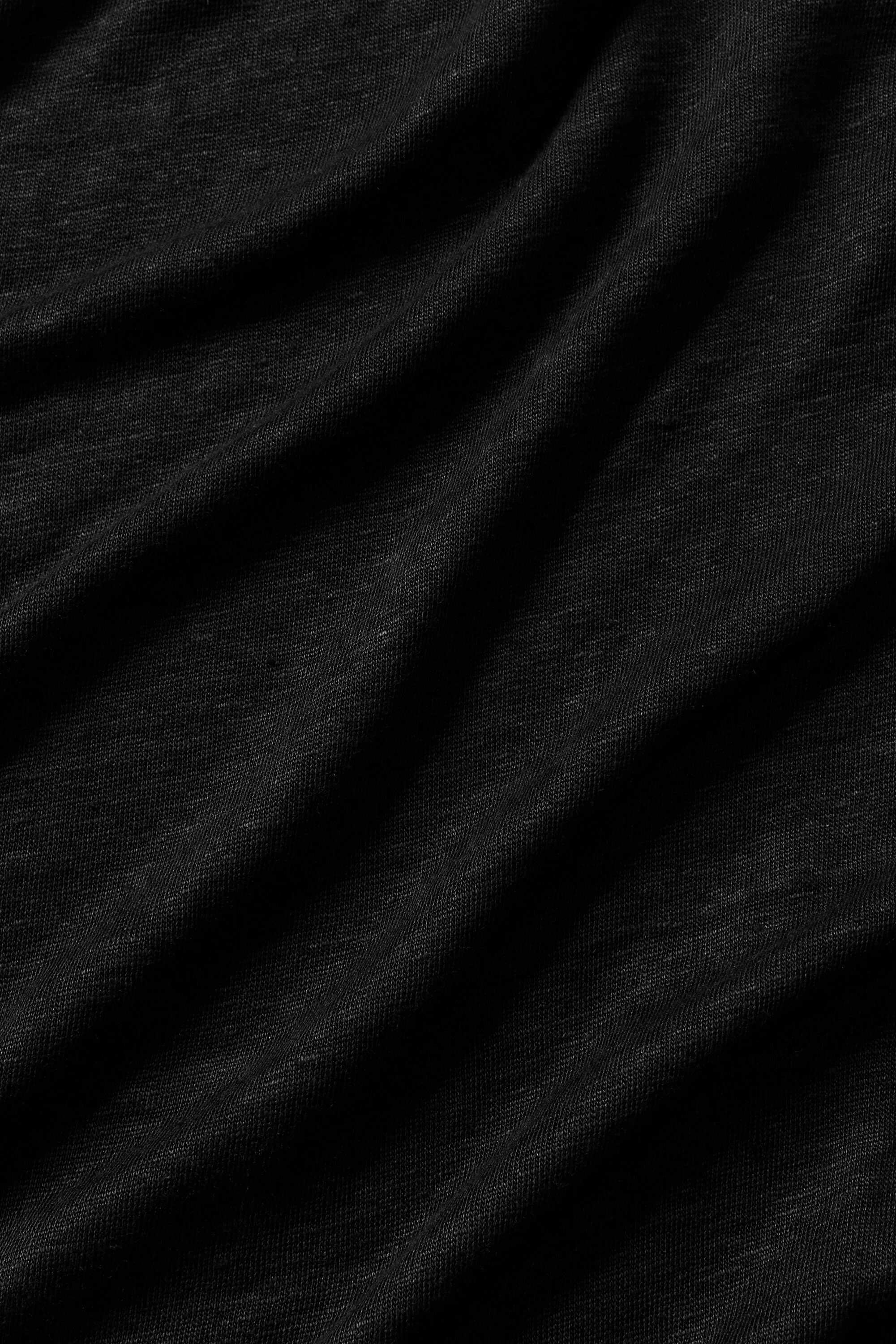 Linen Jersey Coastal Kurzarm-Tee in Schwarz für Herren