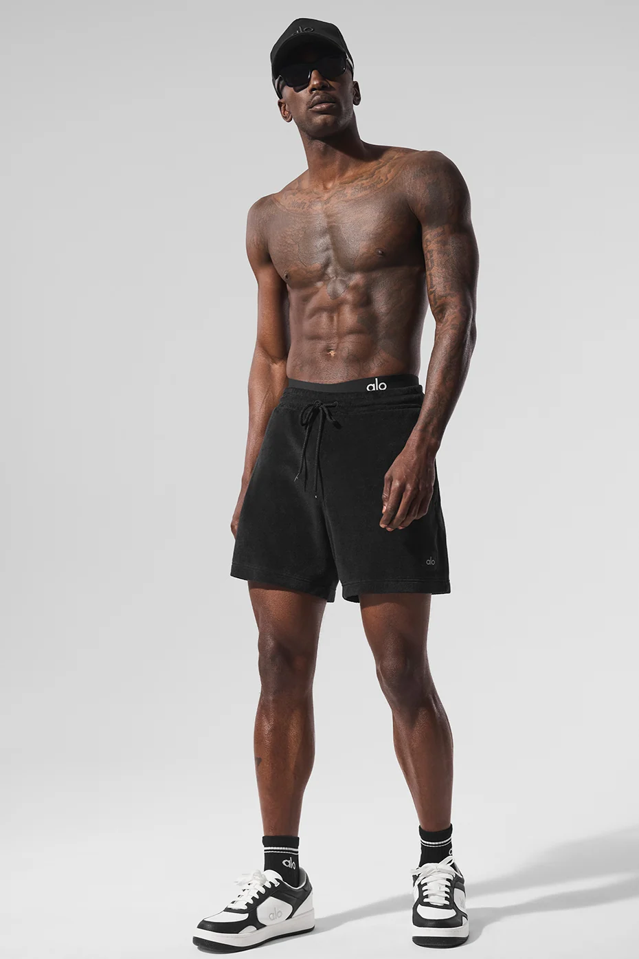 Pantalón corto de rizo 7" Coastal - Negro